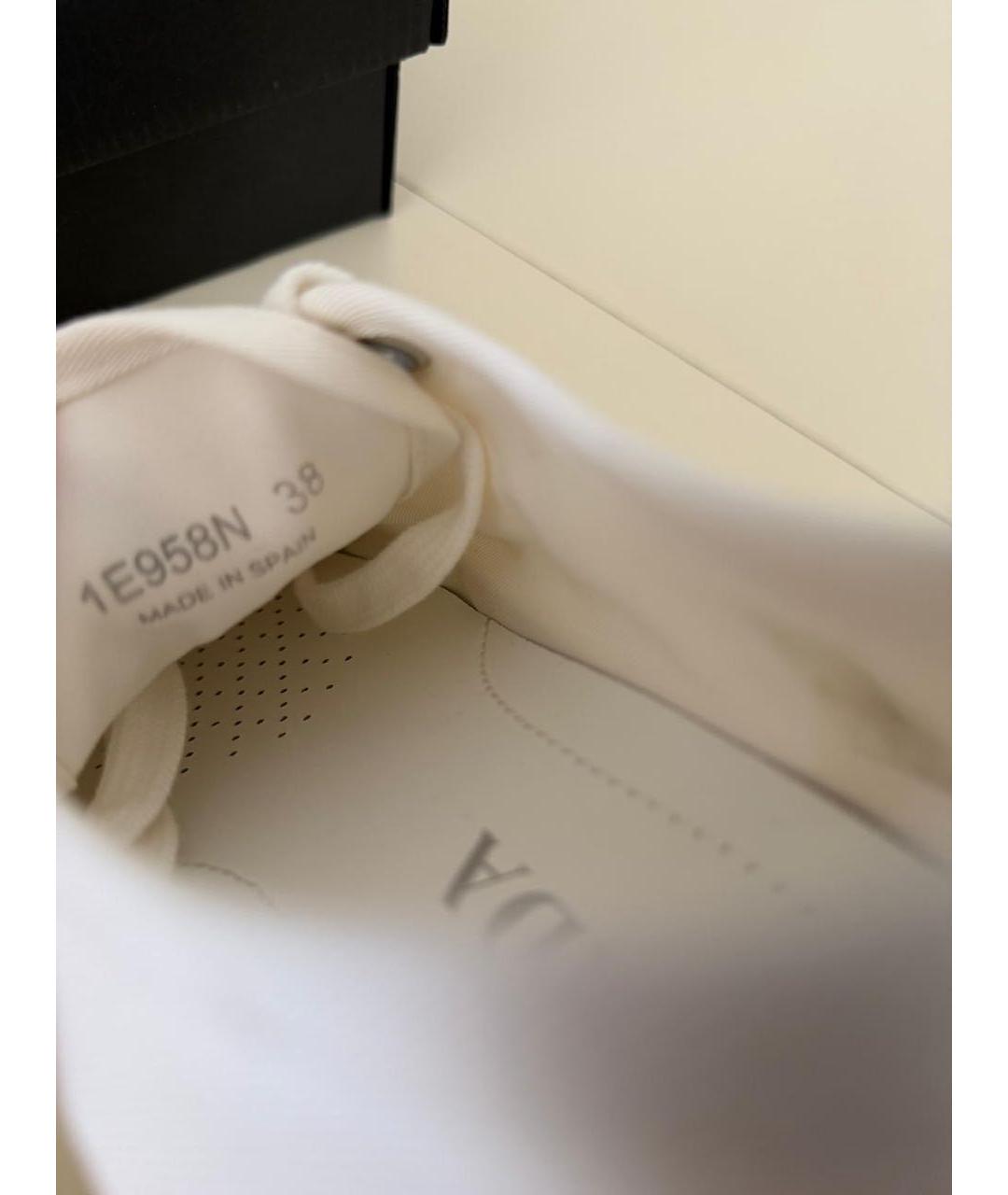 PRADA Белые текстильные кеды, фото 7