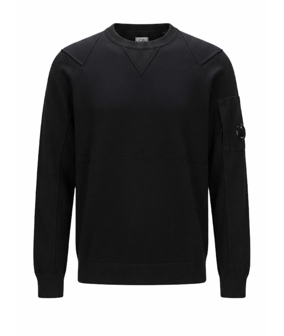 CP COMPANY Черный хлопковый джемпер / свитер, фото 1