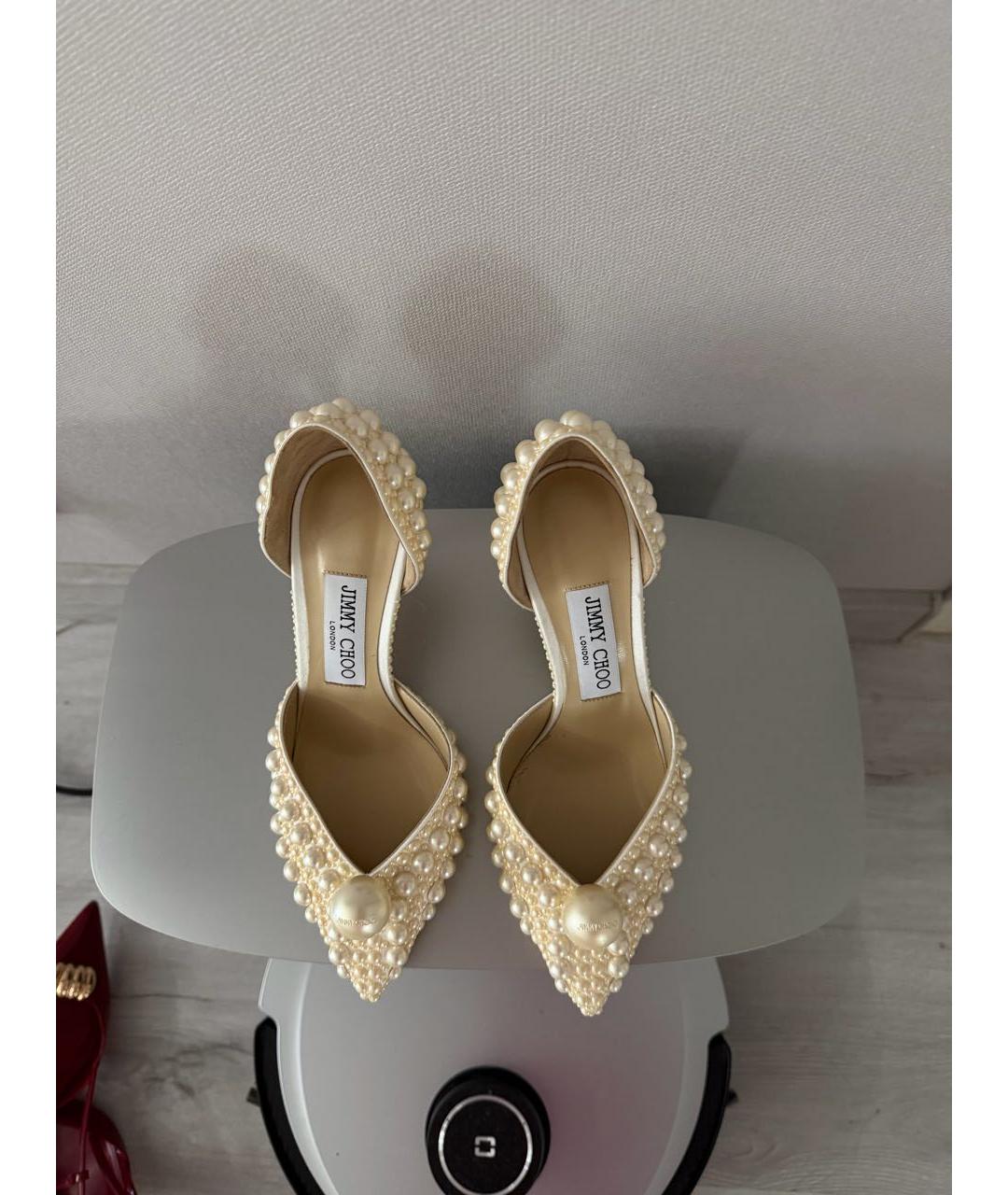 JIMMY CHOO Бежевые туфли, фото 3