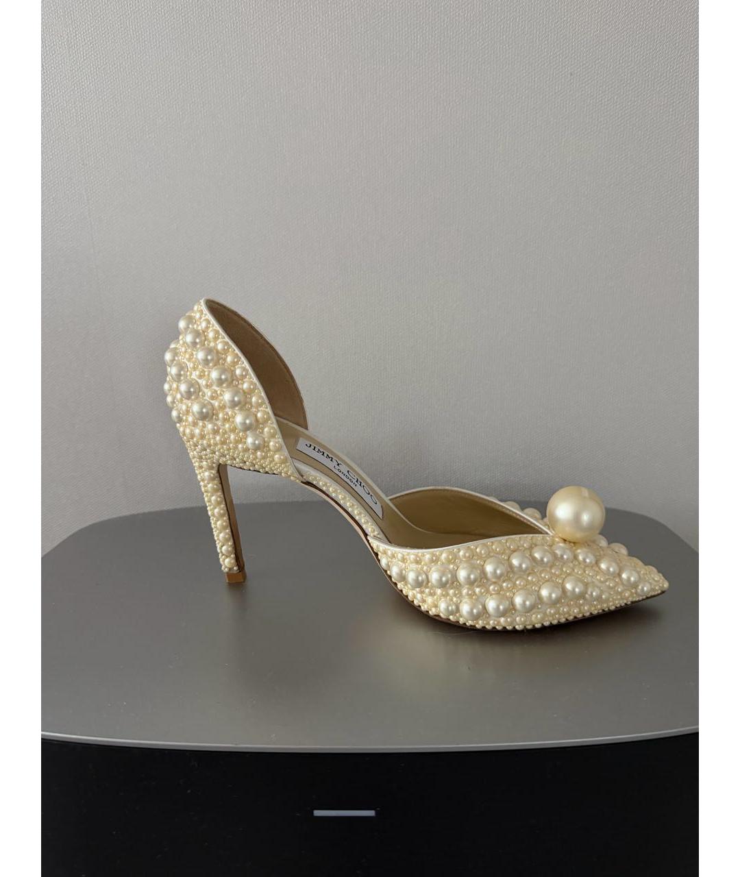 JIMMY CHOO Бежевые туфли, фото 8