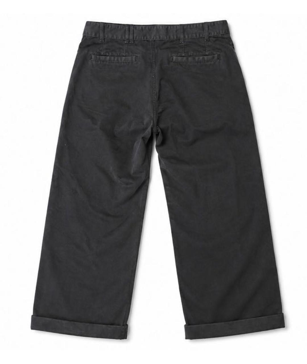 OFF-WHITE Черные хлопковые прямые джинсы, фото 2