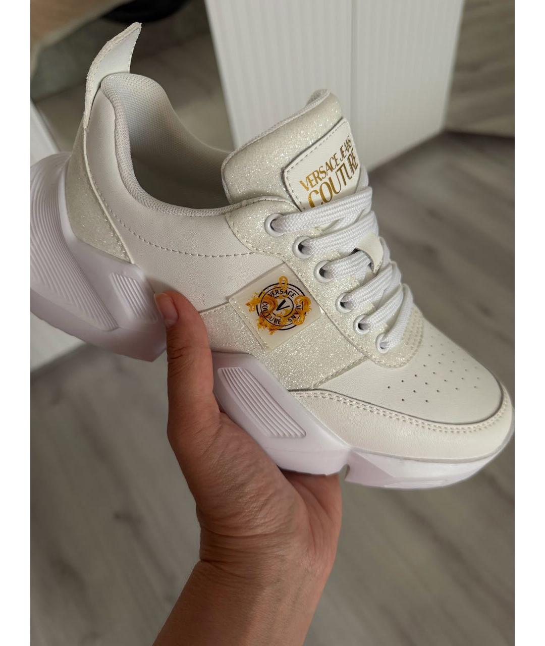VERSACE JEANS COUTURE Белые кроссовки, фото 6