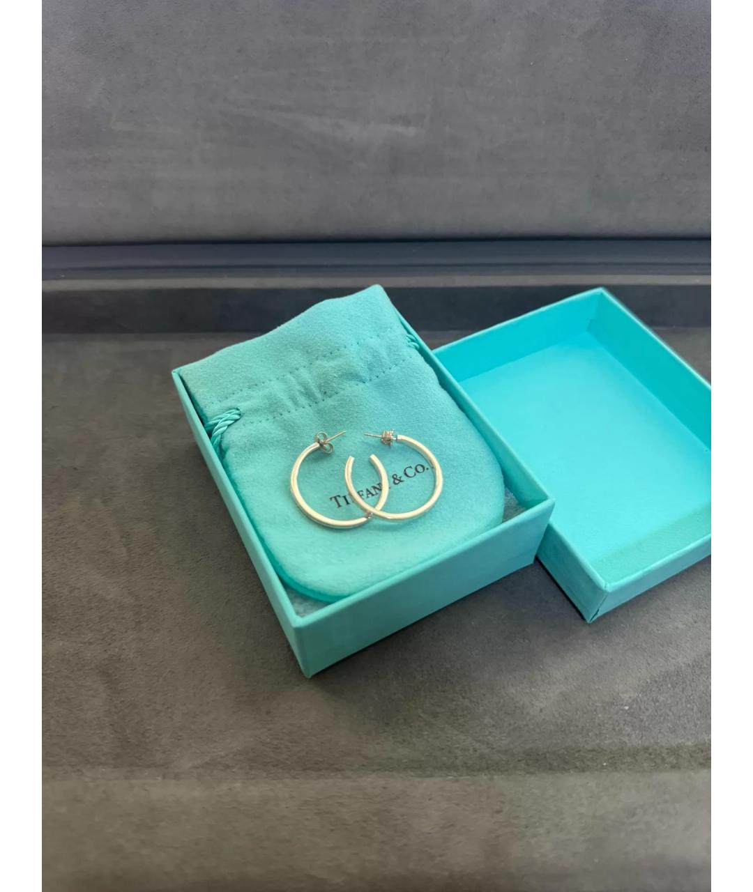 TIFFANY&CO Золотые серебряные серьги, фото 2