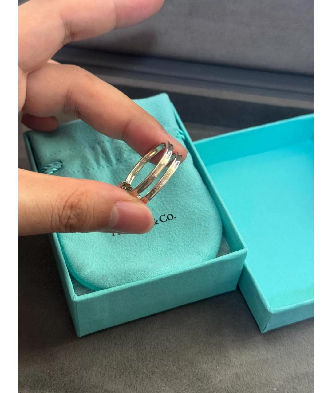TIFFANY&CO Золотые серебряные серьги, фото 3