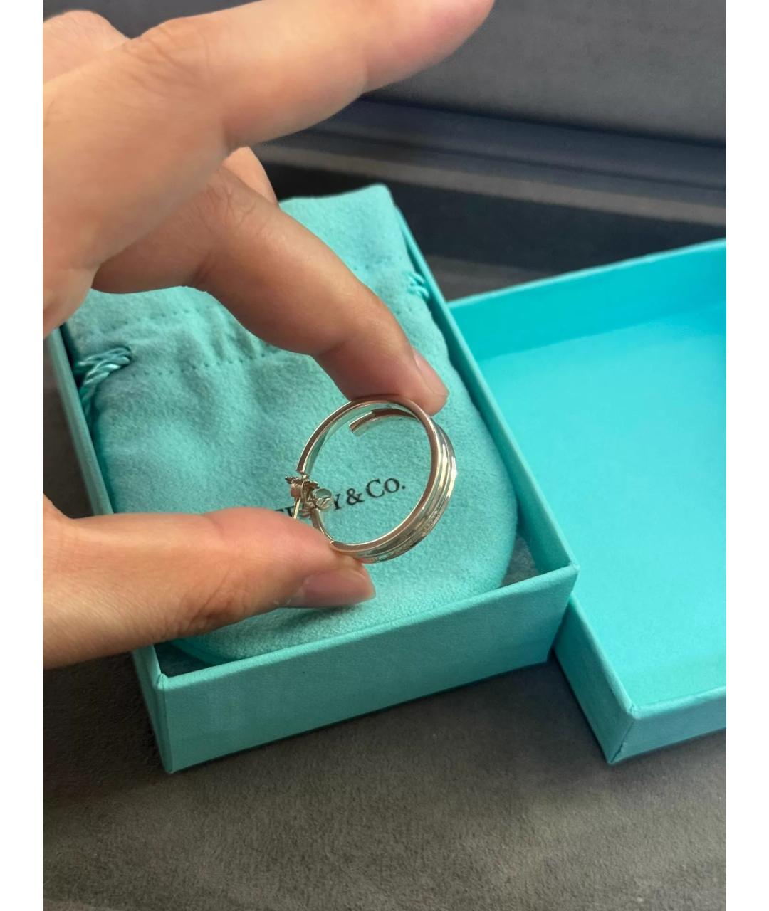 TIFFANY&CO Золотые серебряные серьги, фото 5