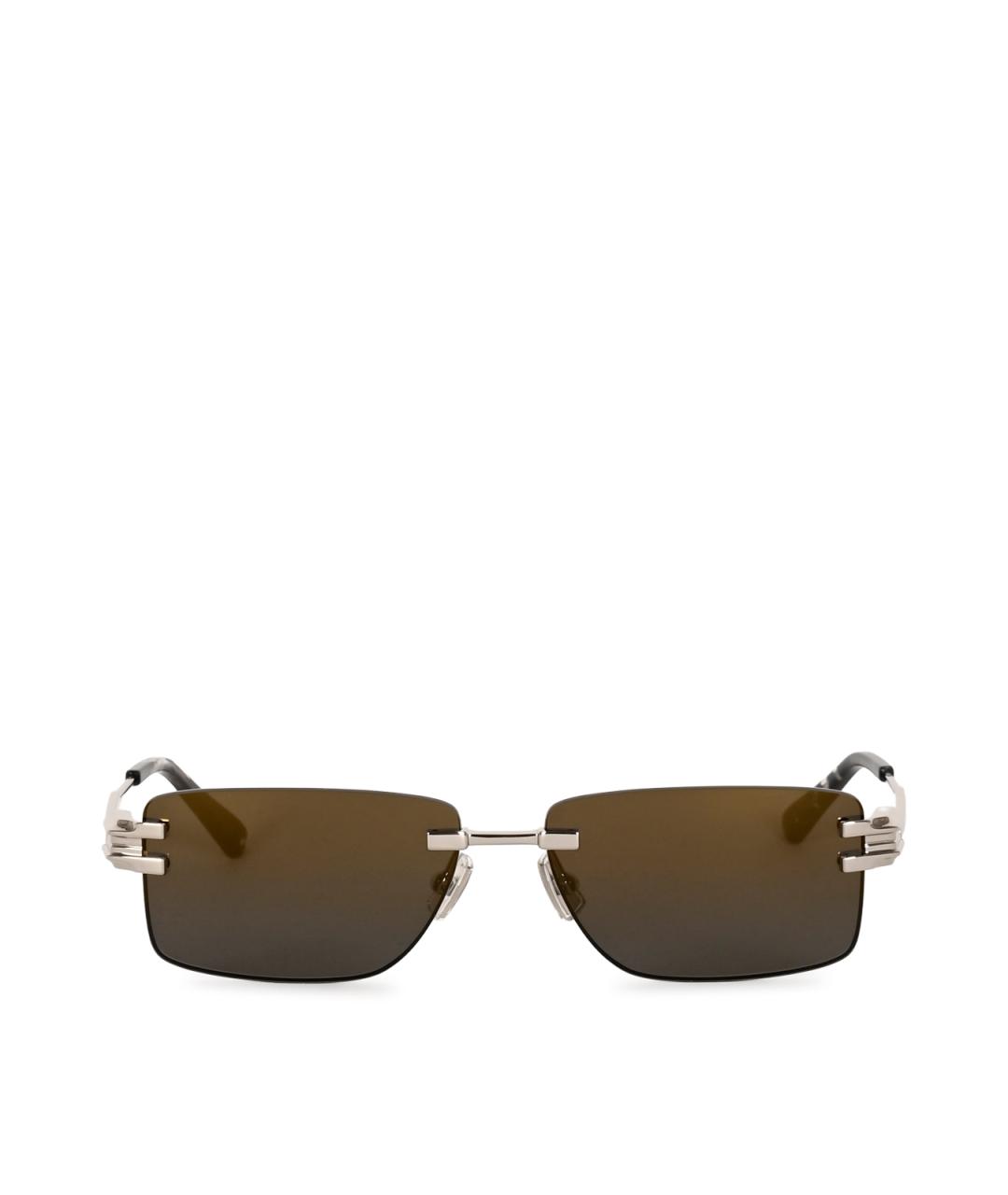 BOTTEGA VENETA Серебряные солнцезащитные очки, фото 2