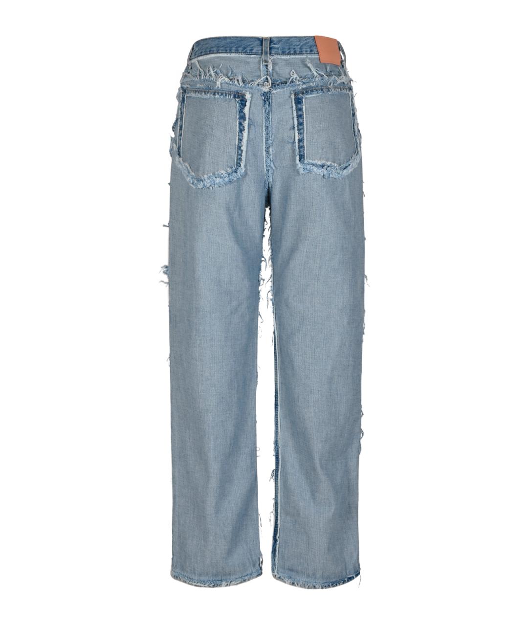 ACNE STUDIOS Голубые прямые джинсы, фото 2