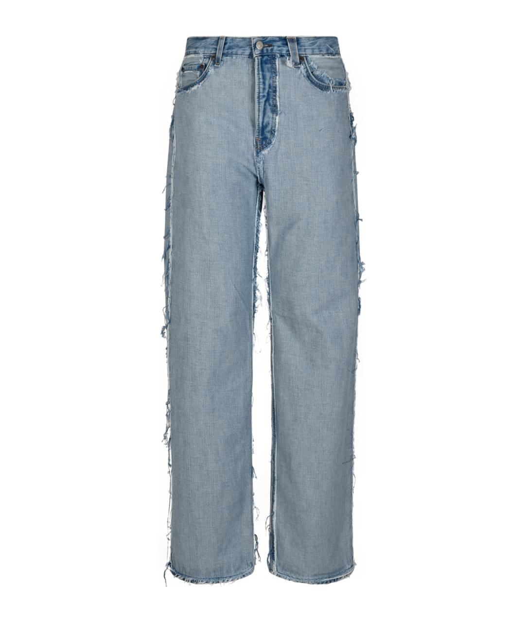 ACNE STUDIOS Голубые прямые джинсы, фото 1