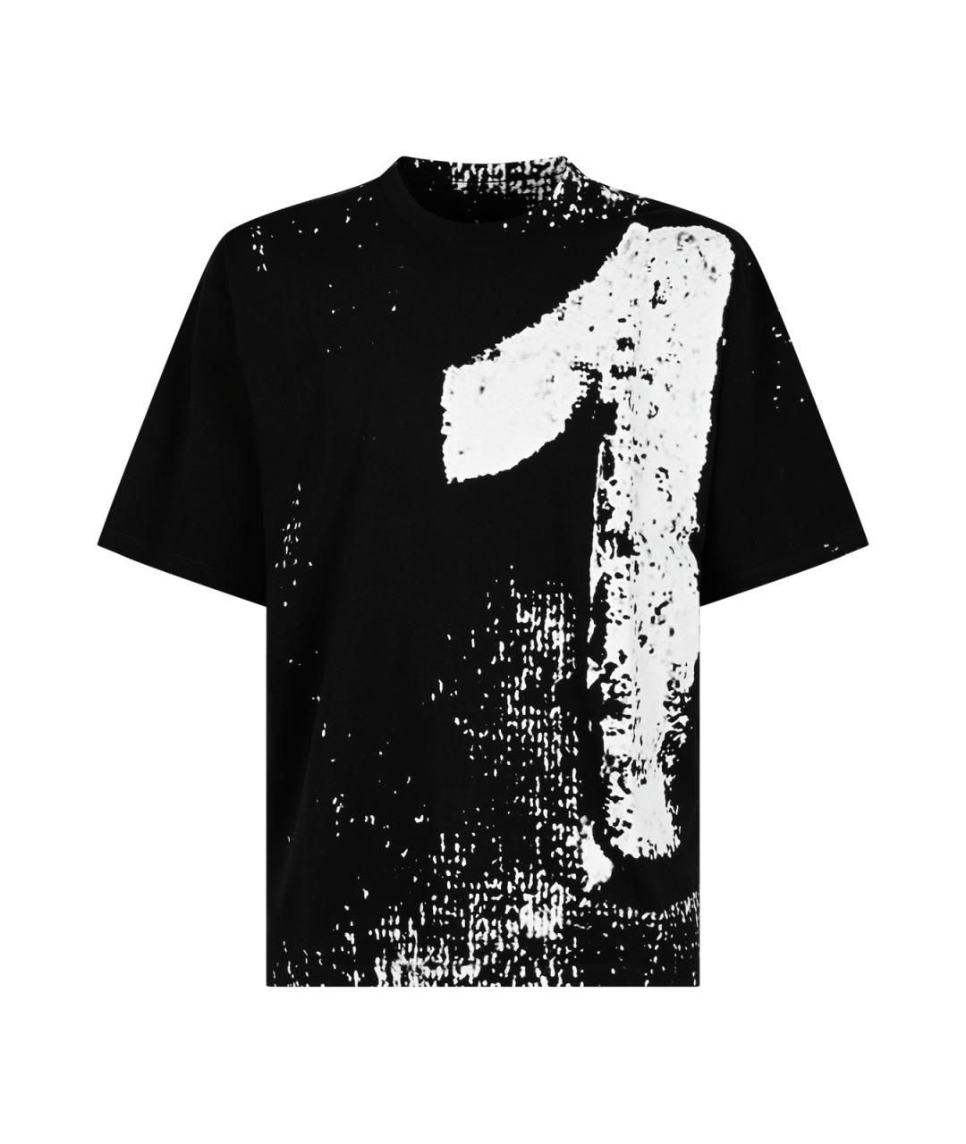 MAISON MARGIELA Черная хлопковая футболка, фото 2