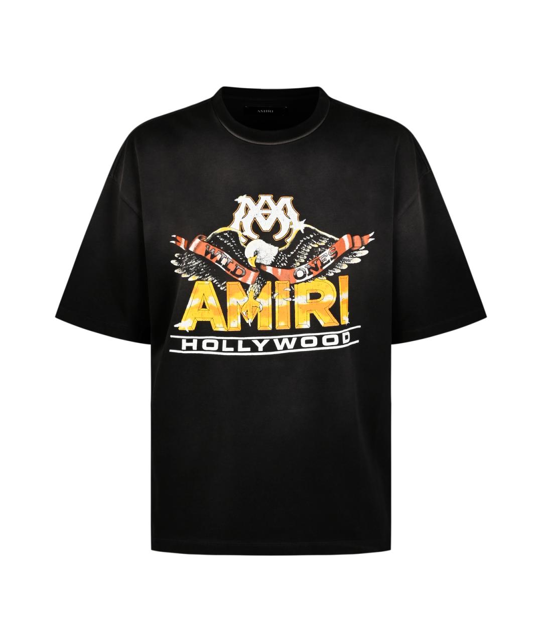 AMIRI Черная хлопковая футболка, фото 2