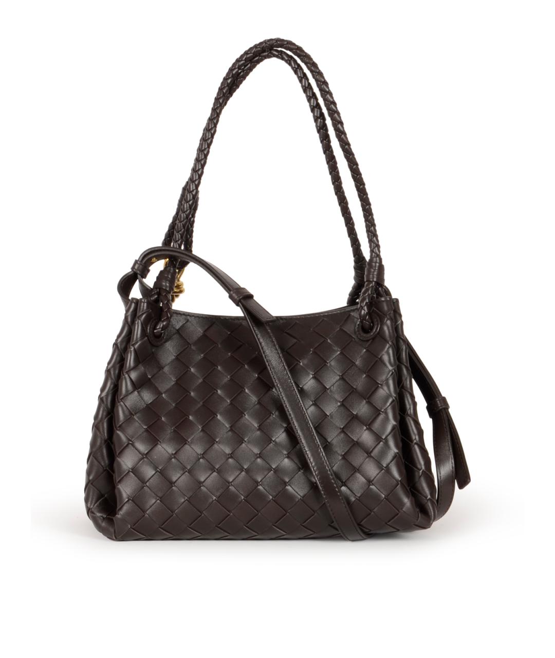 BOTTEGA VENETA Коричневая кожаная сумка тоут, фото 1