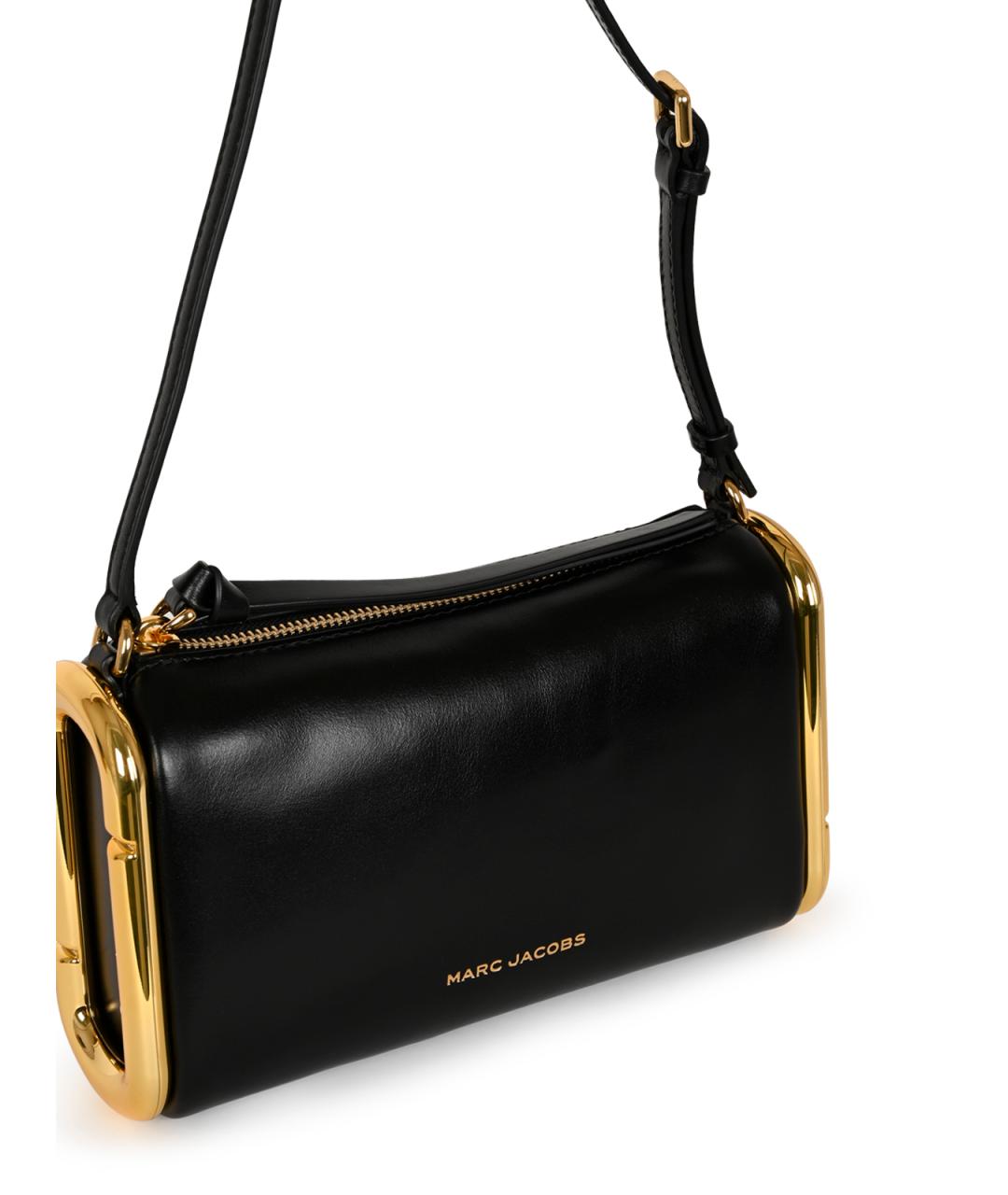 MARC JACOBS Черная кожаная сумка через плечо, фото 4