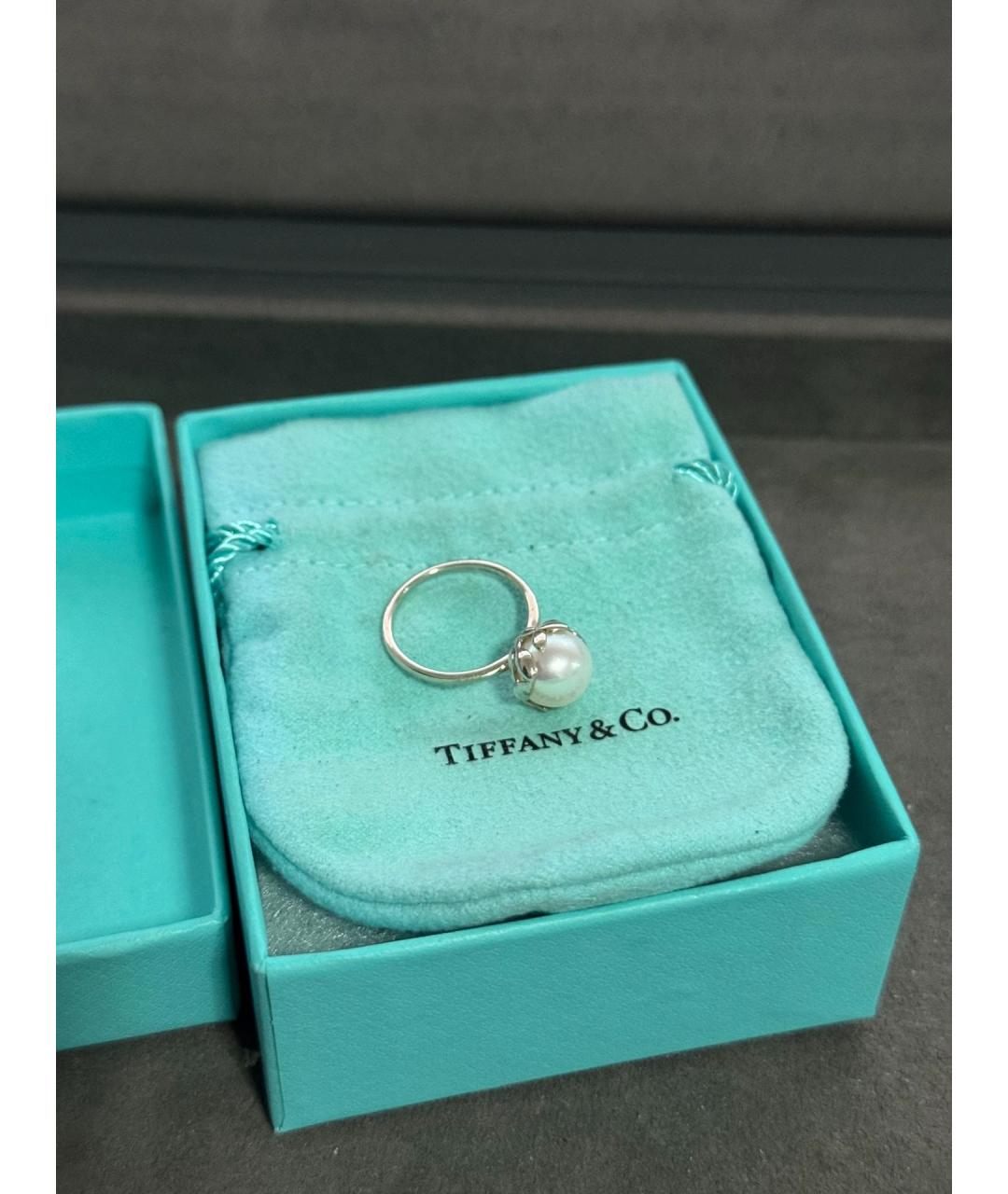 TIFFANY&CO Белое серебряное кольцо, фото 8