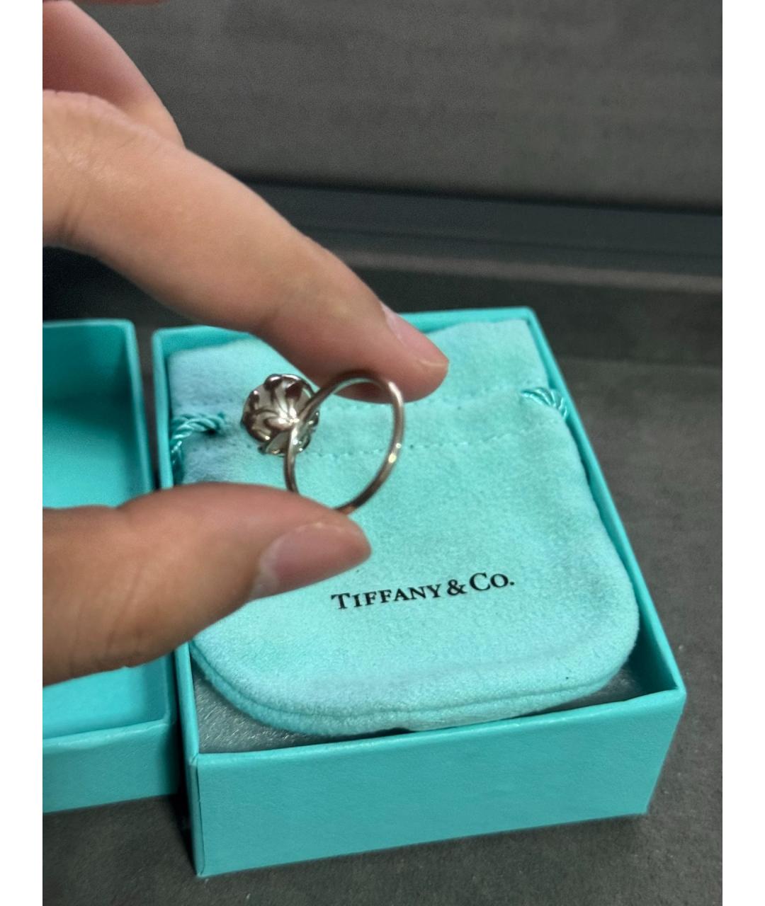 TIFFANY&CO Белое серебряное кольцо, фото 4