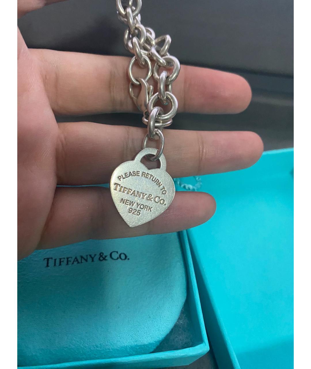 TIFFANY&CO Синий серебряный браслет, фото 3