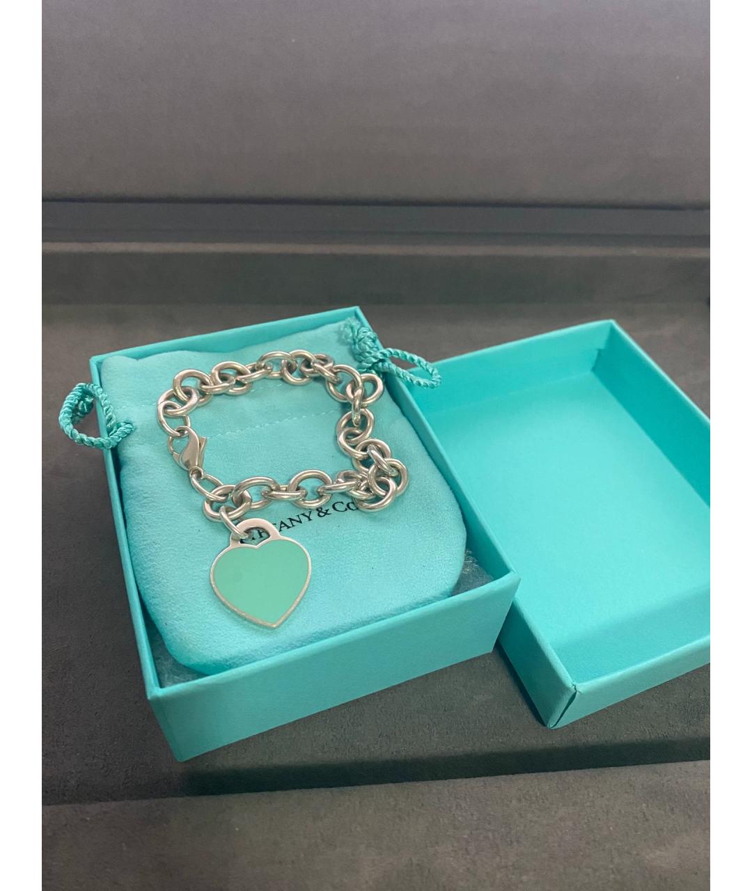 TIFFANY&CO Синий серебряный браслет, фото 5