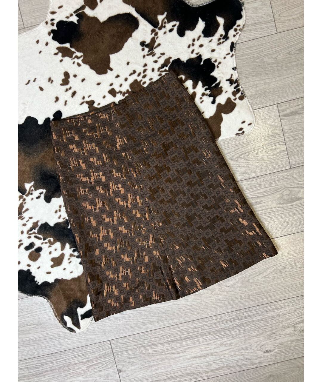 MARNI Коричневая юбка миди, фото 8