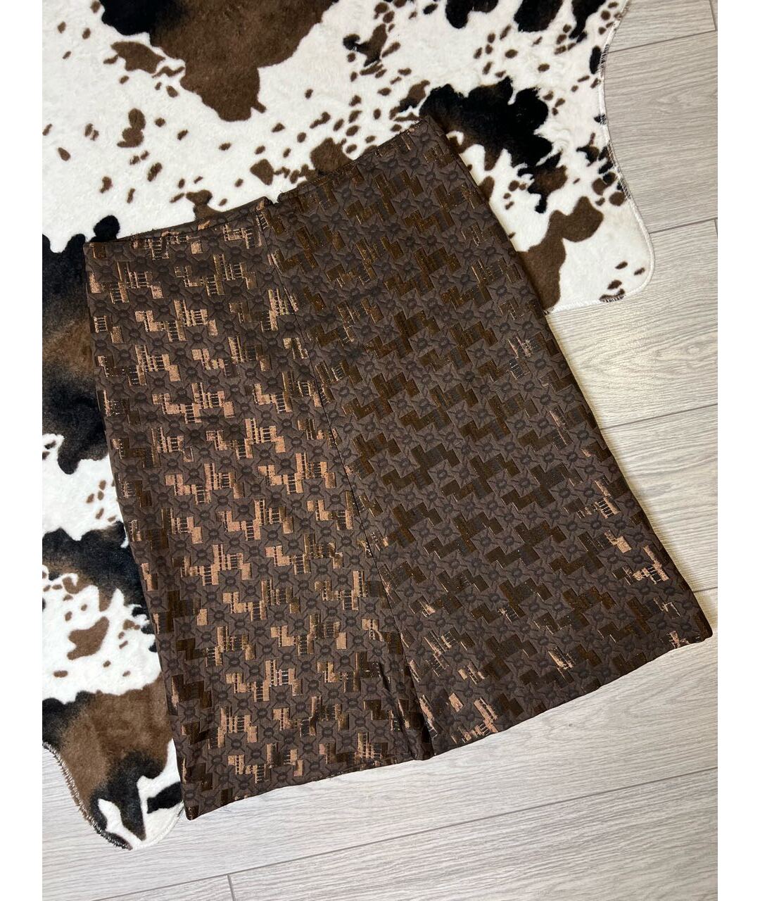 MARNI Коричневая юбка миди, фото 2