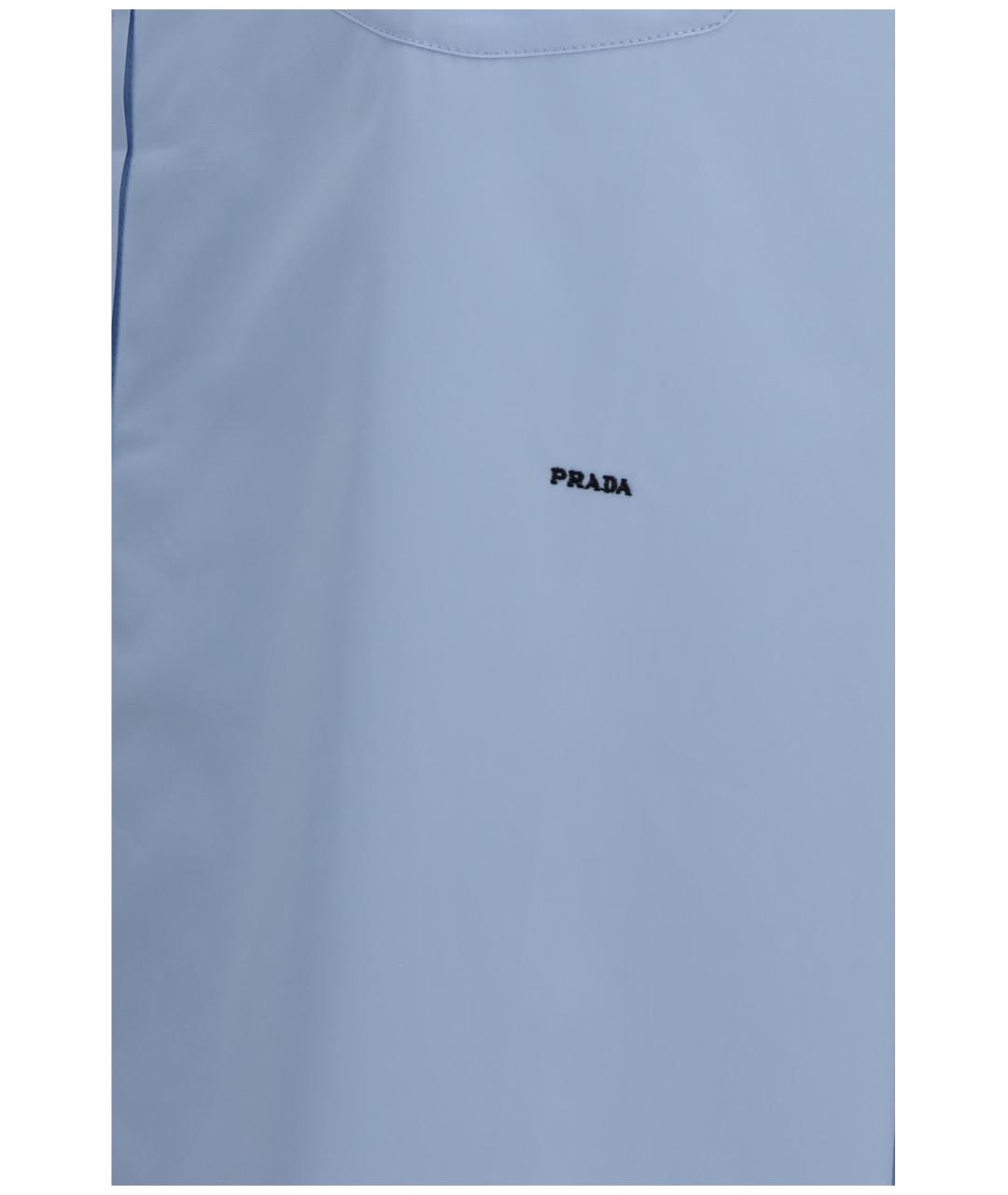 PRADA Голубая хлопковая рубашка, фото 3