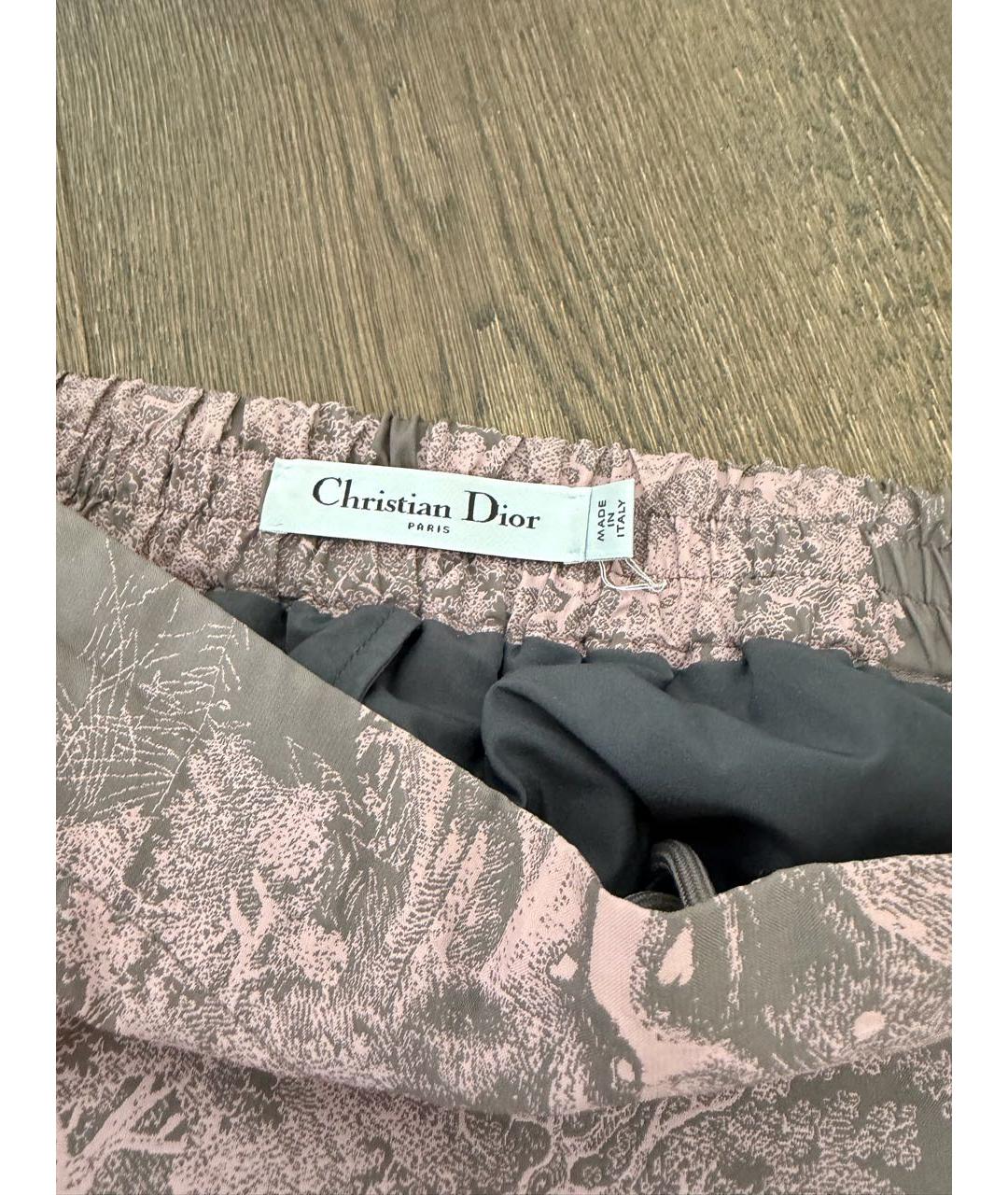 CHRISTIAN DIOR Розовые полиэстеровые шорты, фото 4