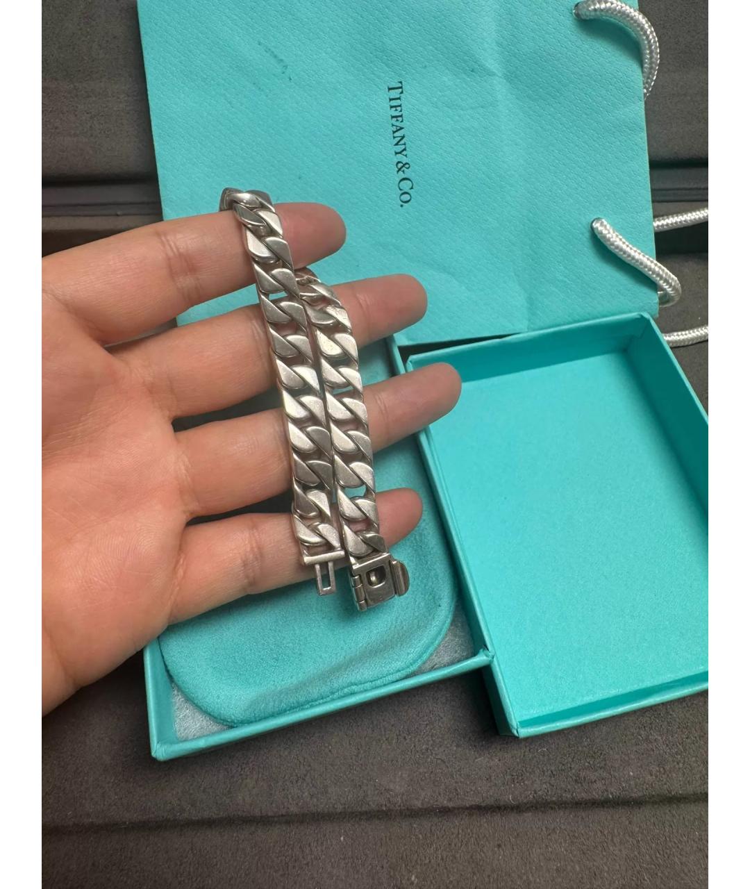 TIFFANY&CO Серебряный серебряный браслет, фото 7