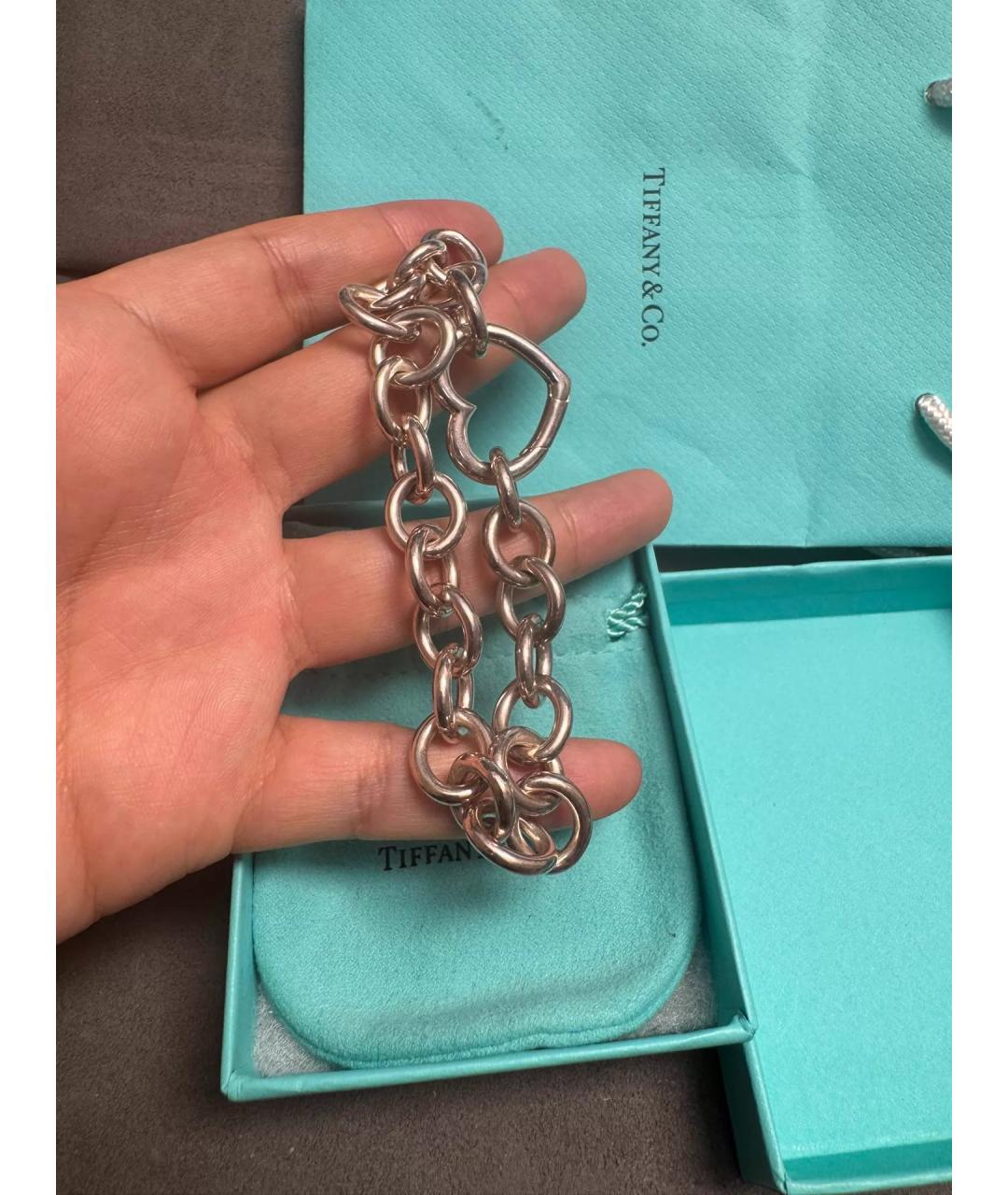 TIFFANY&CO Серебряный серебряный браслет, фото 5