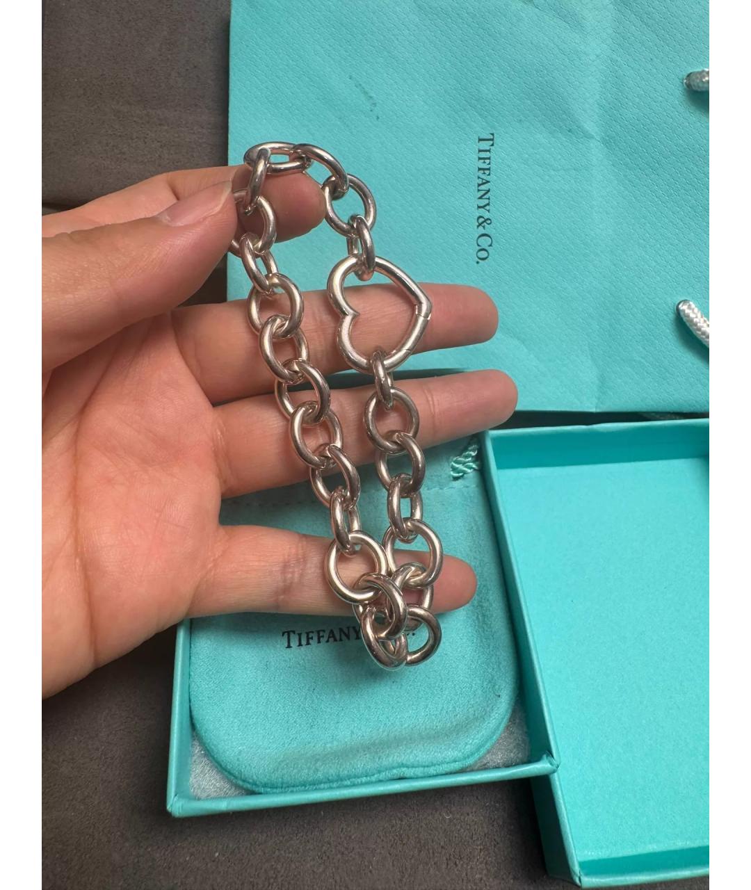 TIFFANY&CO Серебряный серебряный браслет, фото 4