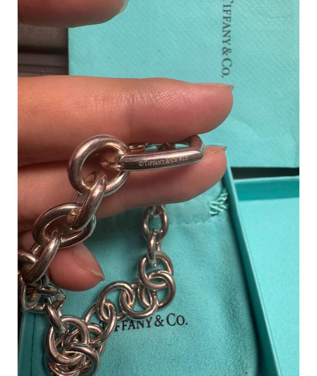 TIFFANY&CO Серебряный серебряный браслет, фото 7
