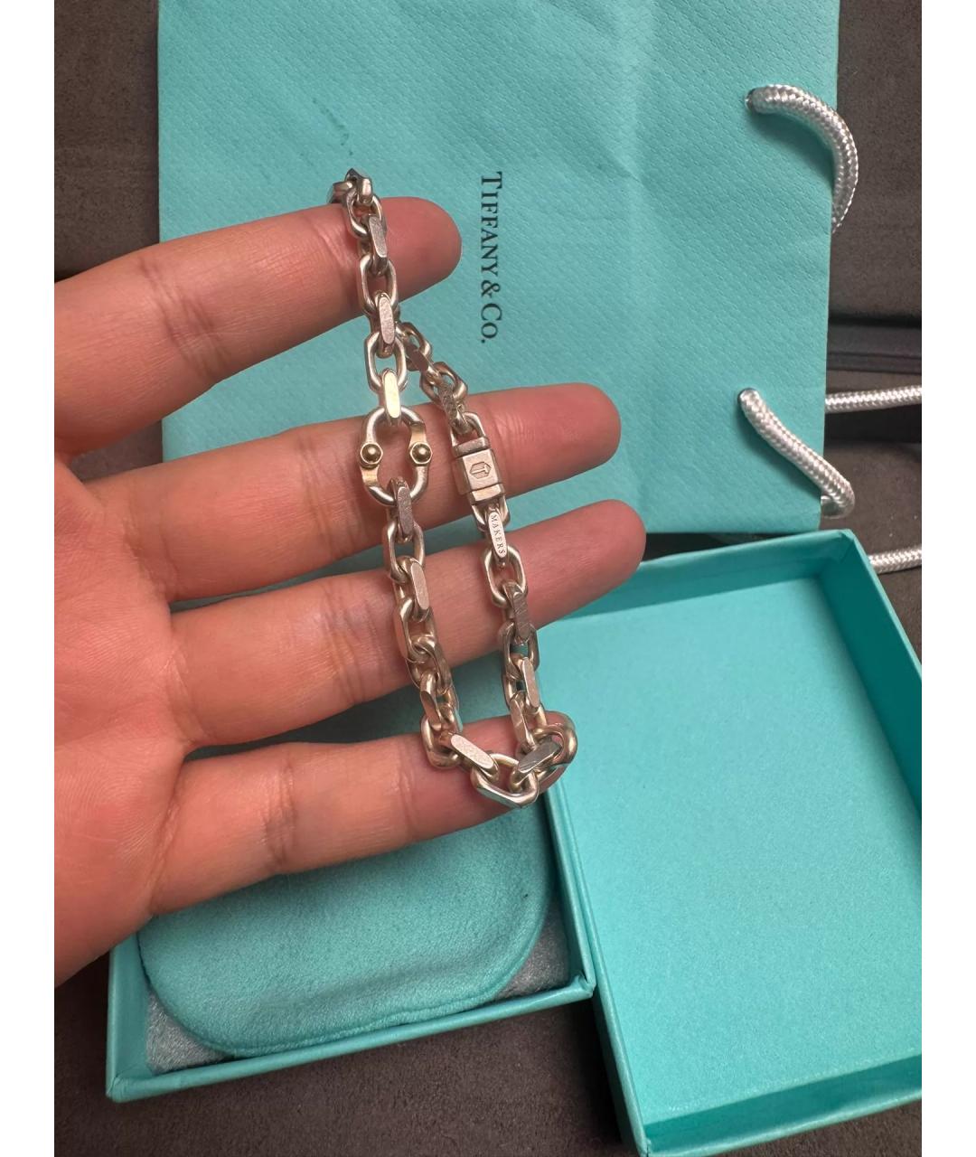 TIFFANY&CO Серебряный серебряный браслет, фото 4