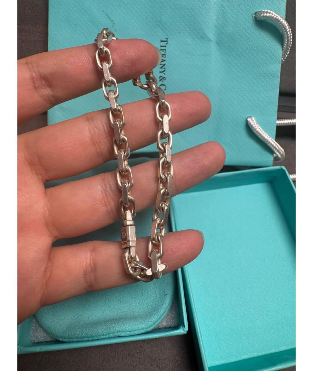TIFFANY&CO Серебряный серебряный браслет, фото 6