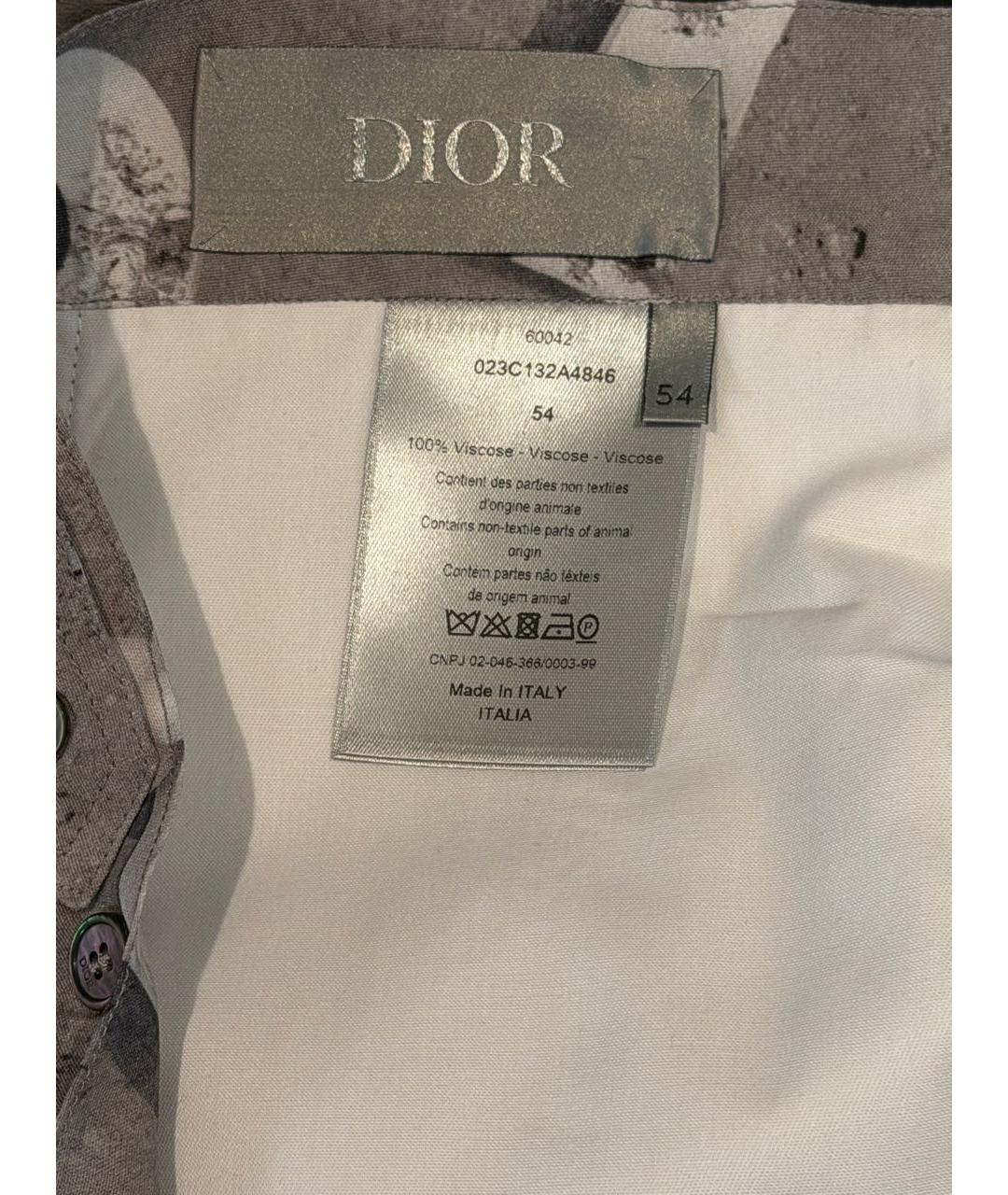 CHRISTIAN DIOR Серые вискозные шорты, фото 3