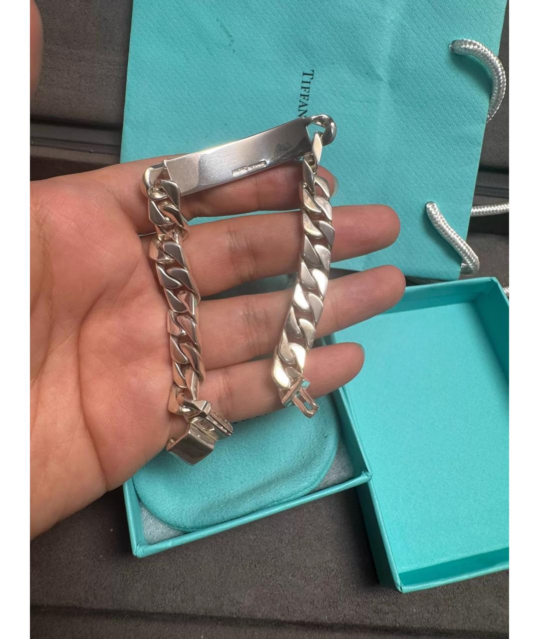 TIFFANY&CO Серебряный серебряный браслет, фото 6