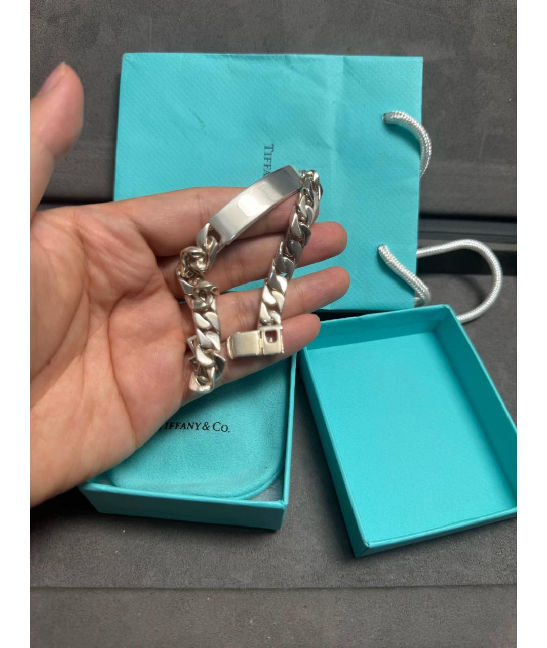 TIFFANY&CO Серебряный серебряный браслет, фото 8