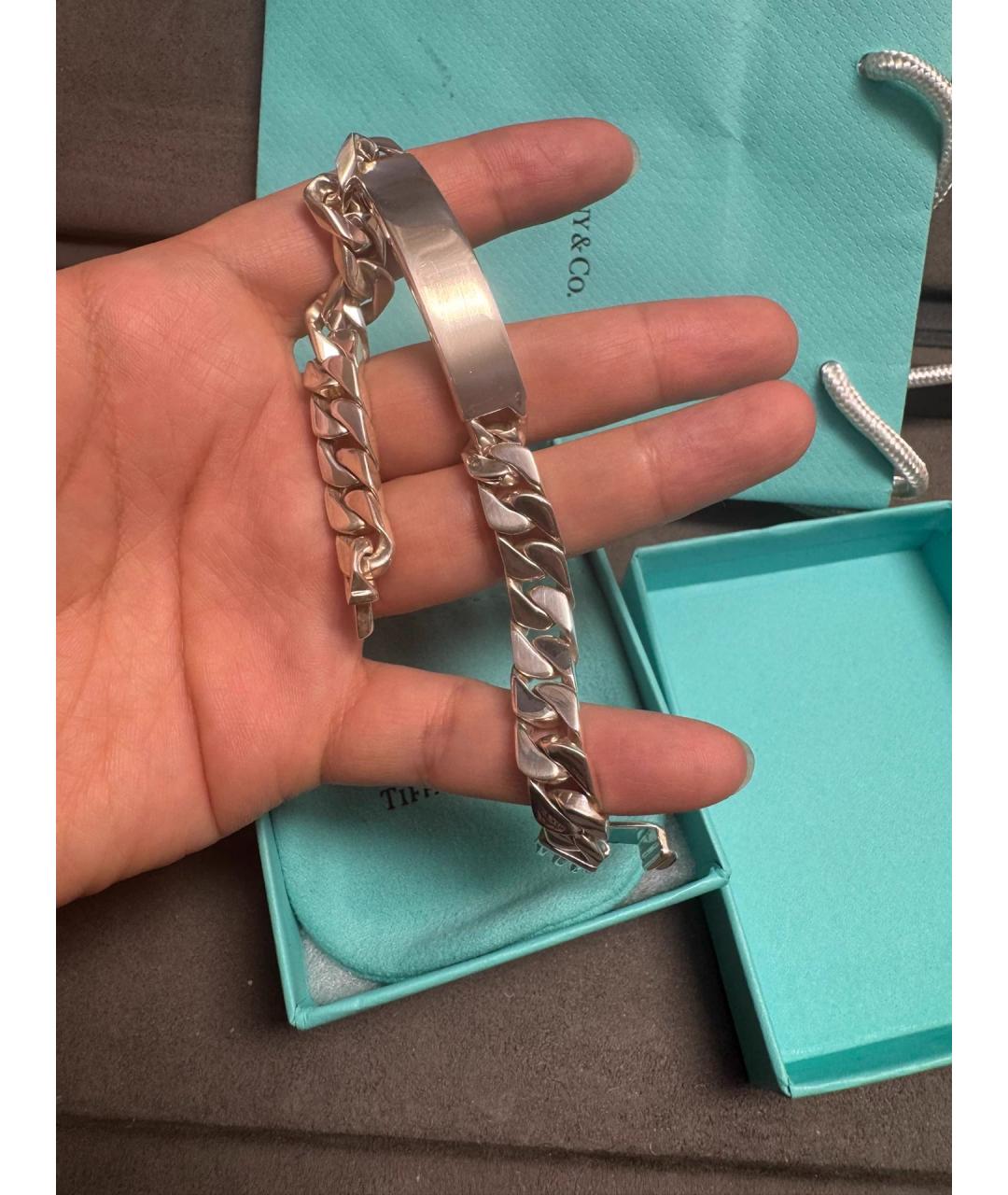 TIFFANY&CO Серебряный серебряный браслет, фото 4