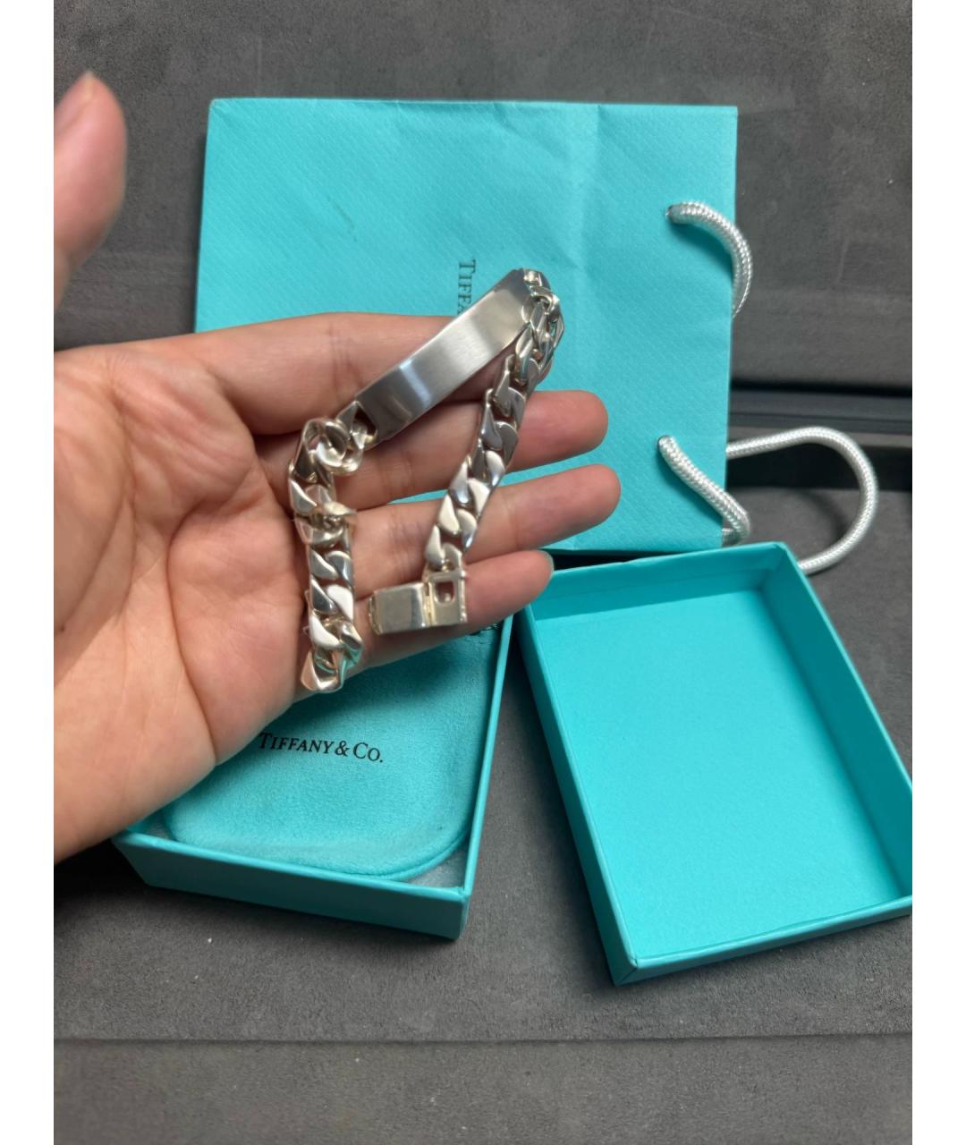 TIFFANY&CO Серебряный серебряный браслет, фото 9