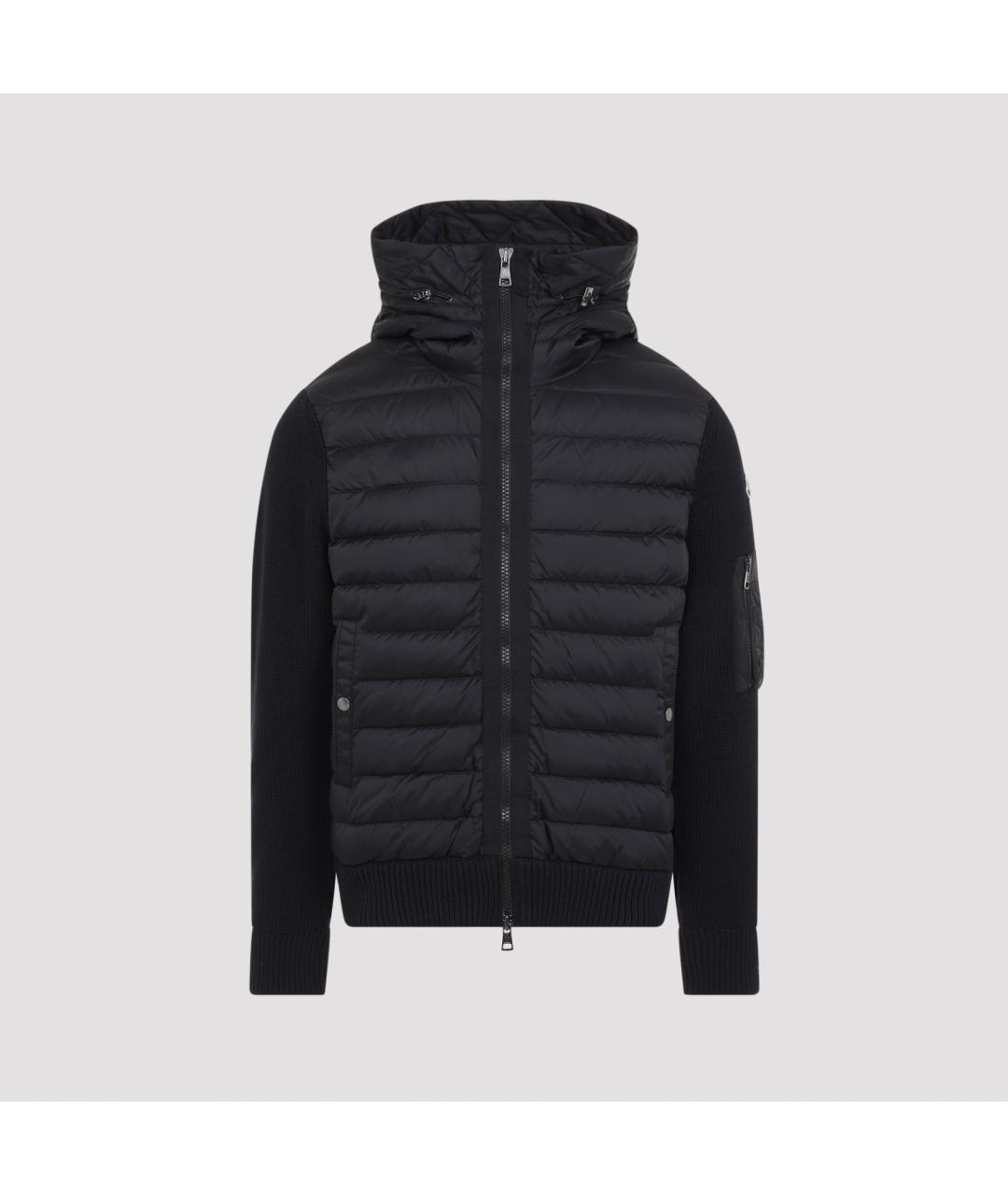 MONCLER Черная полиамидовая куртка, фото 2