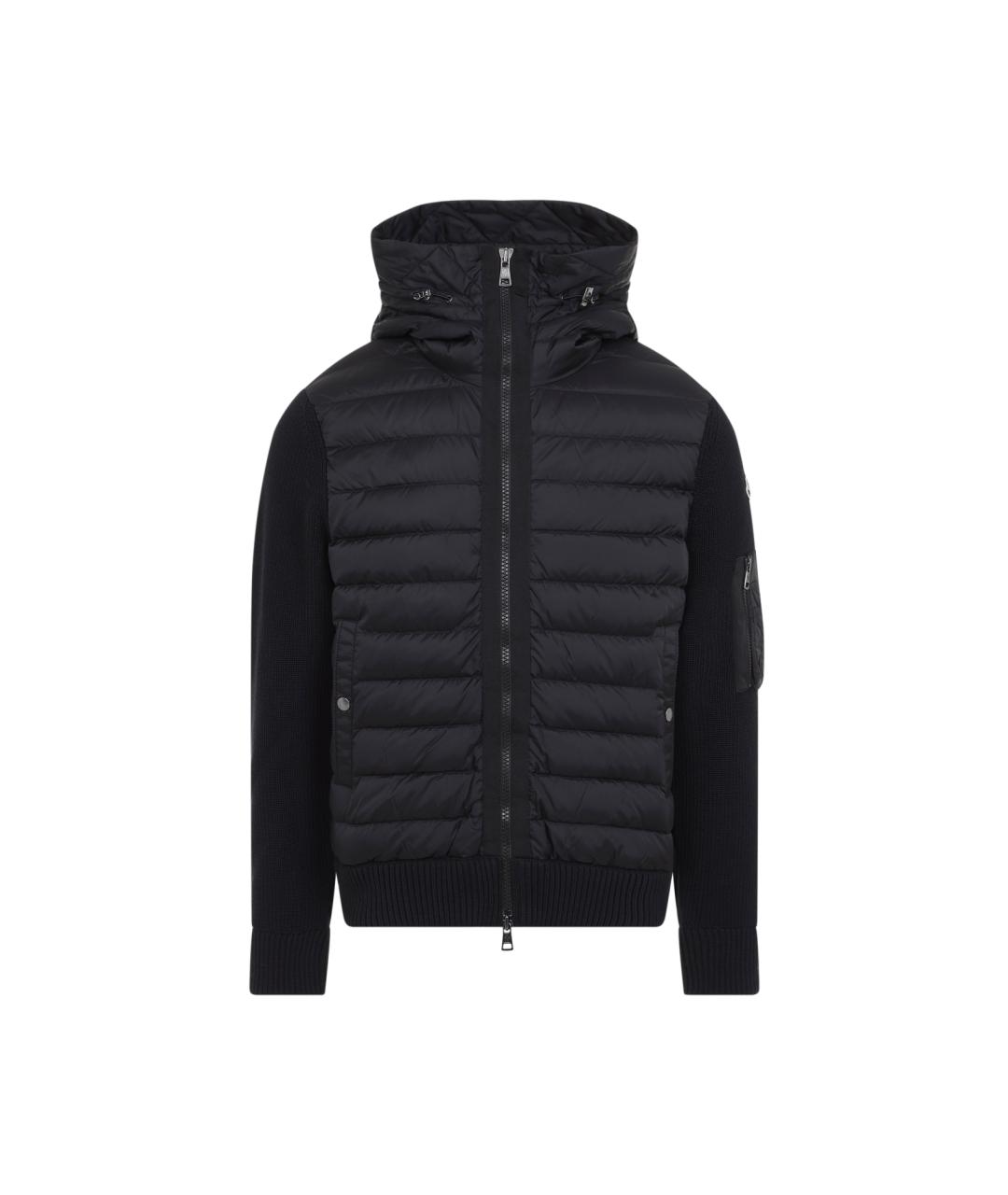MONCLER Черная полиамидовая куртка, фото 1