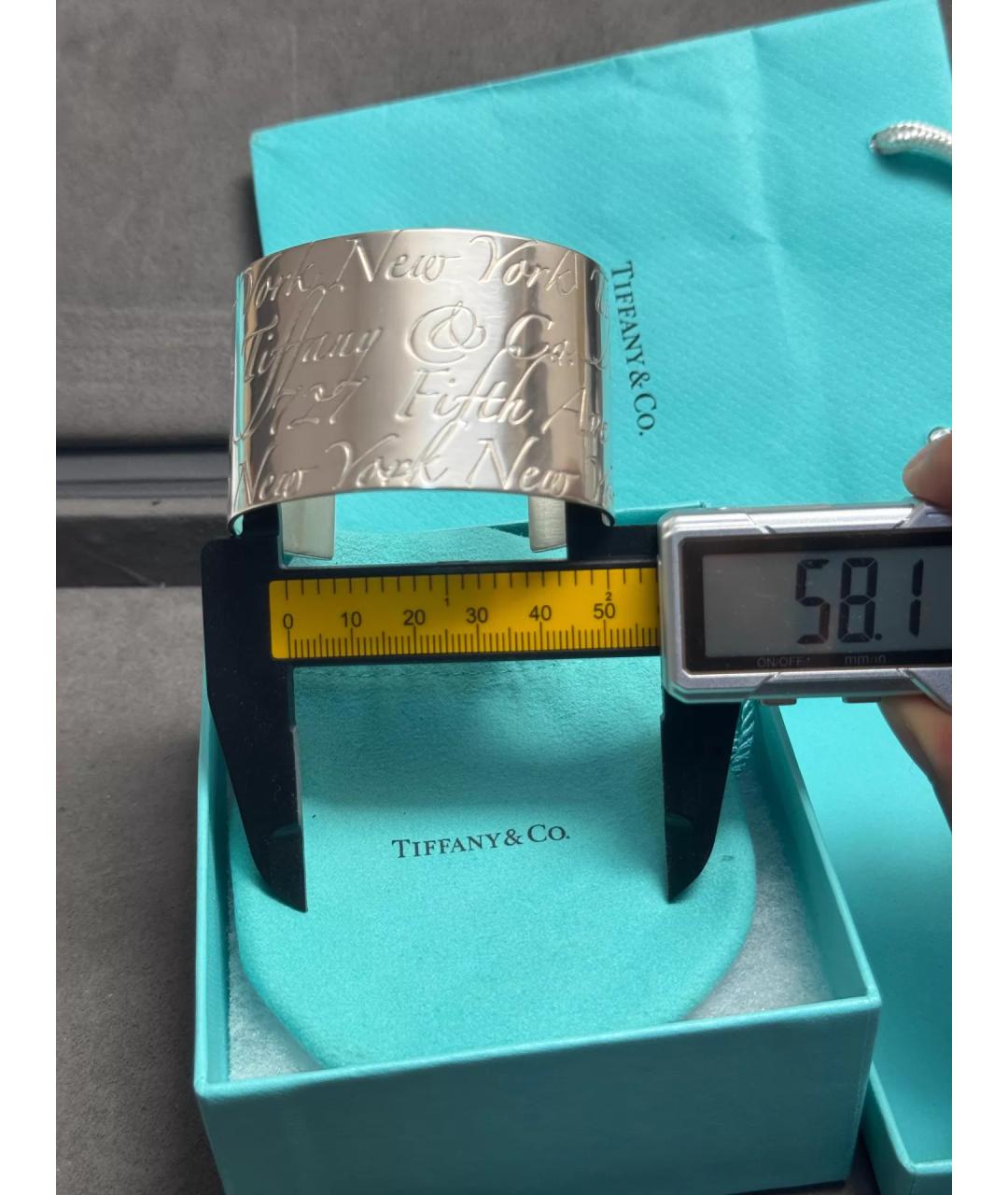 TIFFANY&CO Серебряный серебряный браслет, фото 9