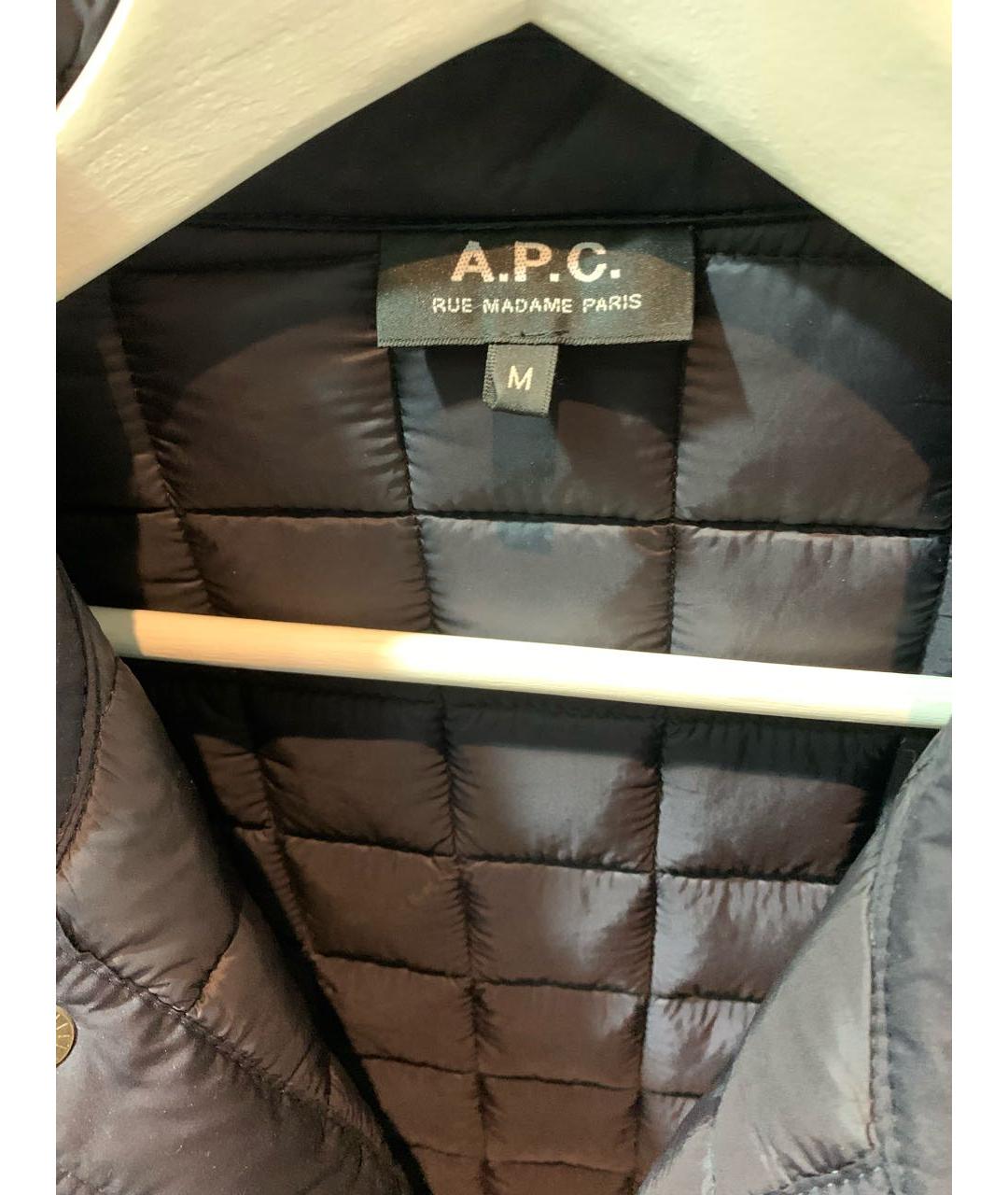 A.P.C. Темно-синяя полиэстеровая куртка, фото 3