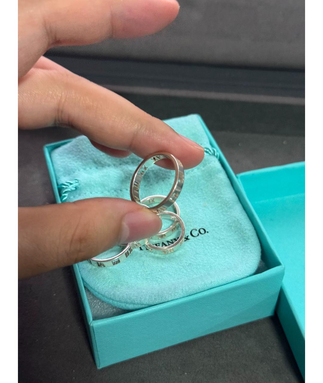 TIFFANY&CO Серебряное серебряное кольцо, фото 4