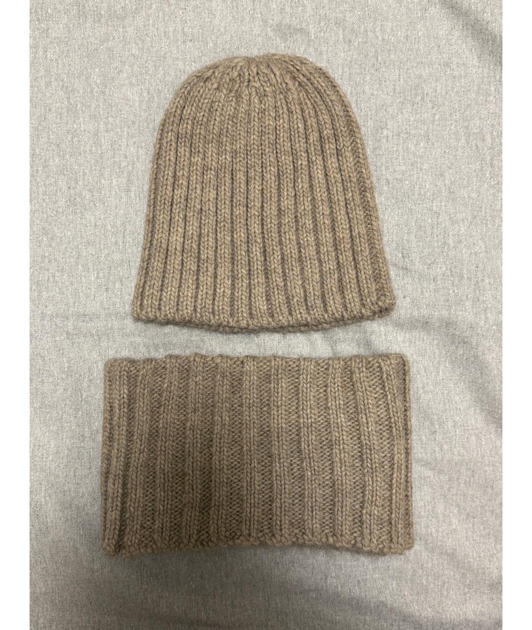 MAX MARA Бежевая шерстяная шапка, фото 2