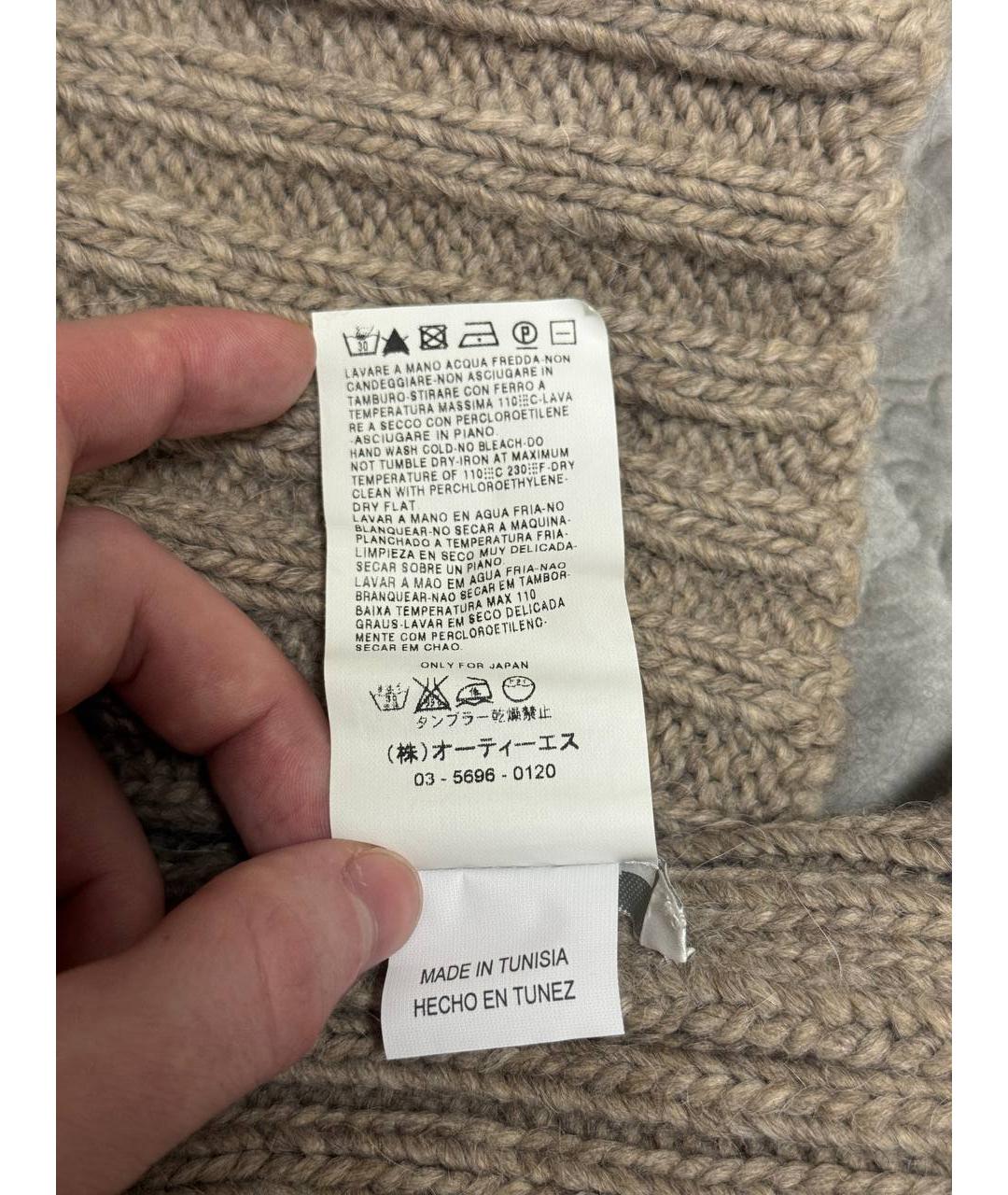 MAX MARA Бежевая шерстяная шапка, фото 4