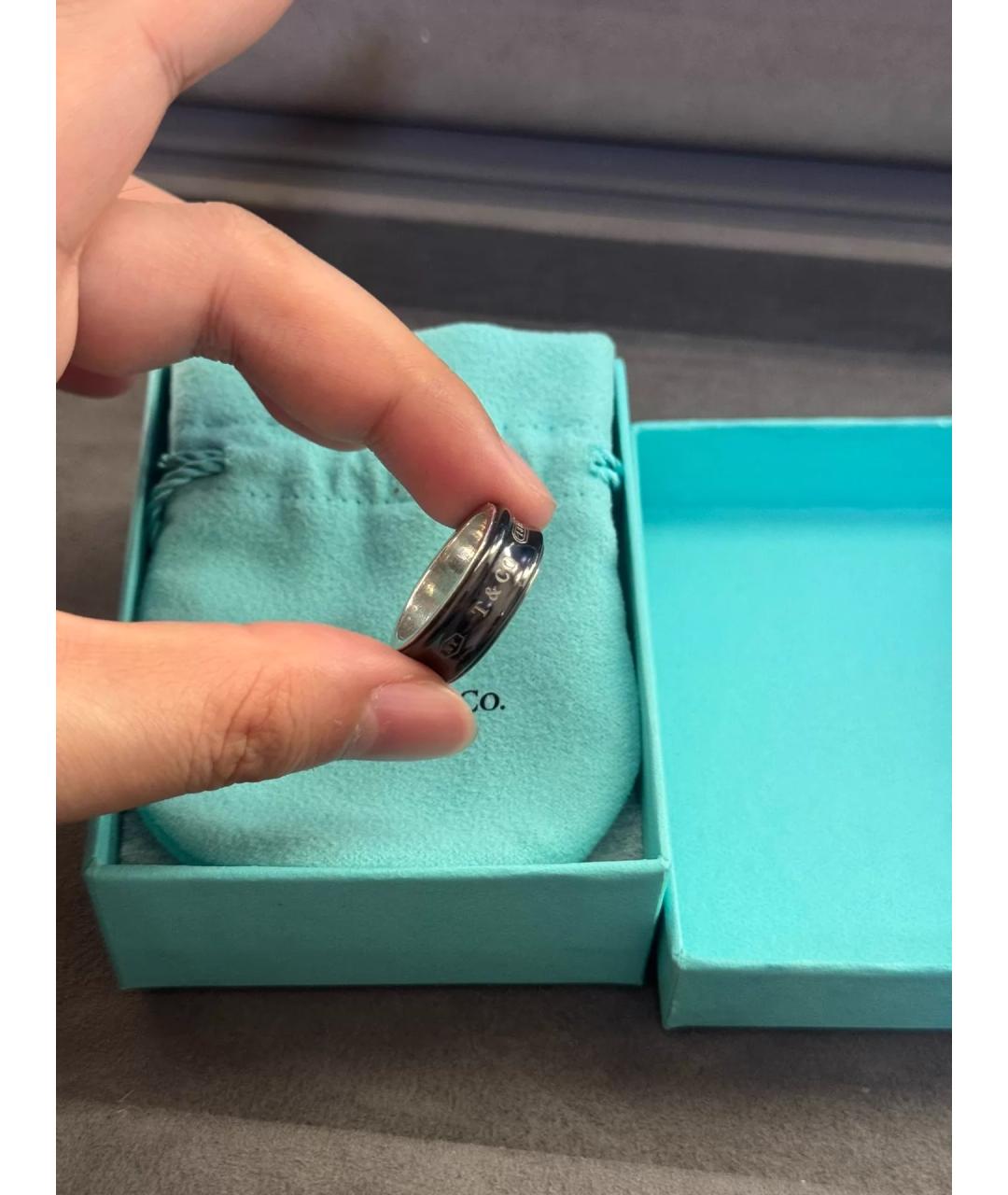TIFFANY&CO Черное серебряное кольцо, фото 3