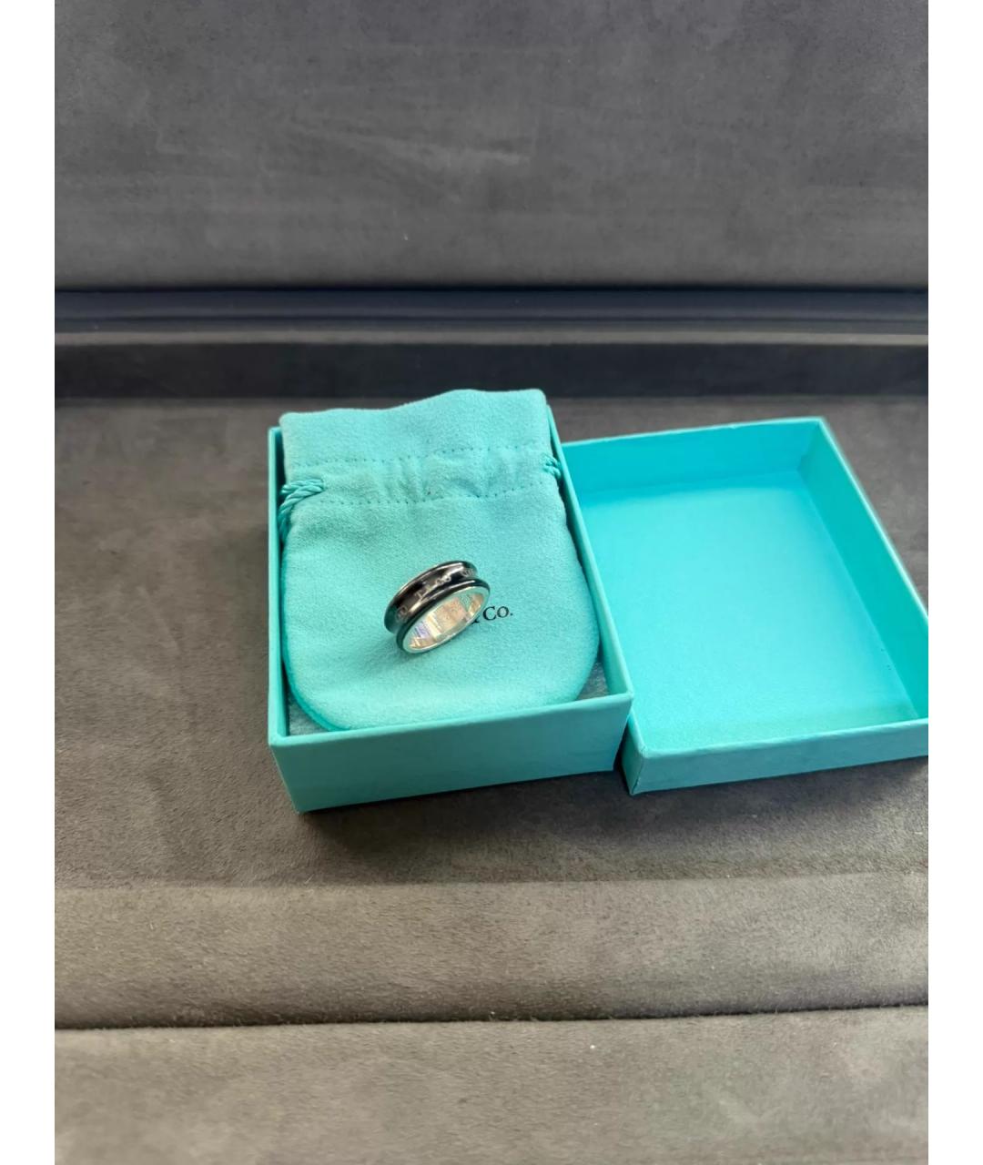 TIFFANY&CO Черное серебряное кольцо, фото 2