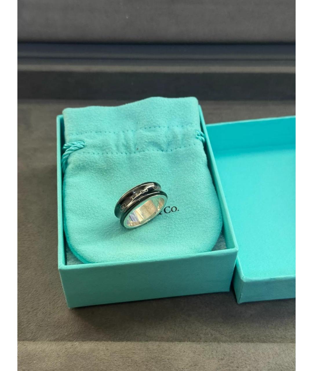 TIFFANY&CO Черное серебряное кольцо, фото 9