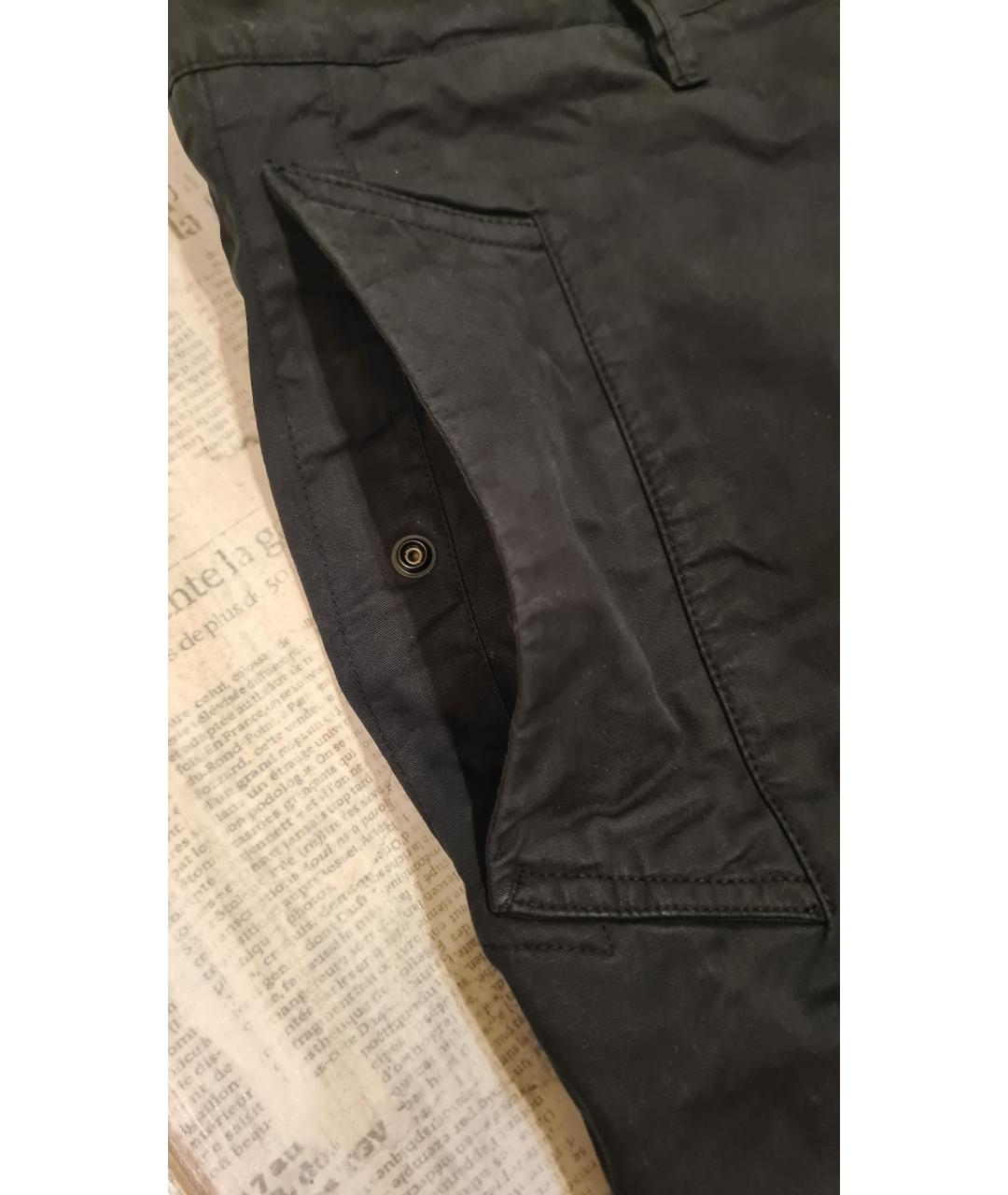 STONE ISLAND Черные хлопковые шорты, фото 7