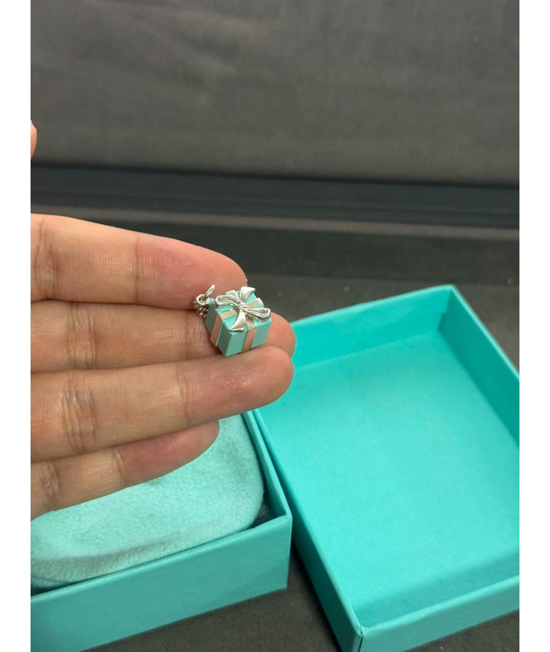 TIFFANY&CO Бирюзовое серебряное колье, фото 6