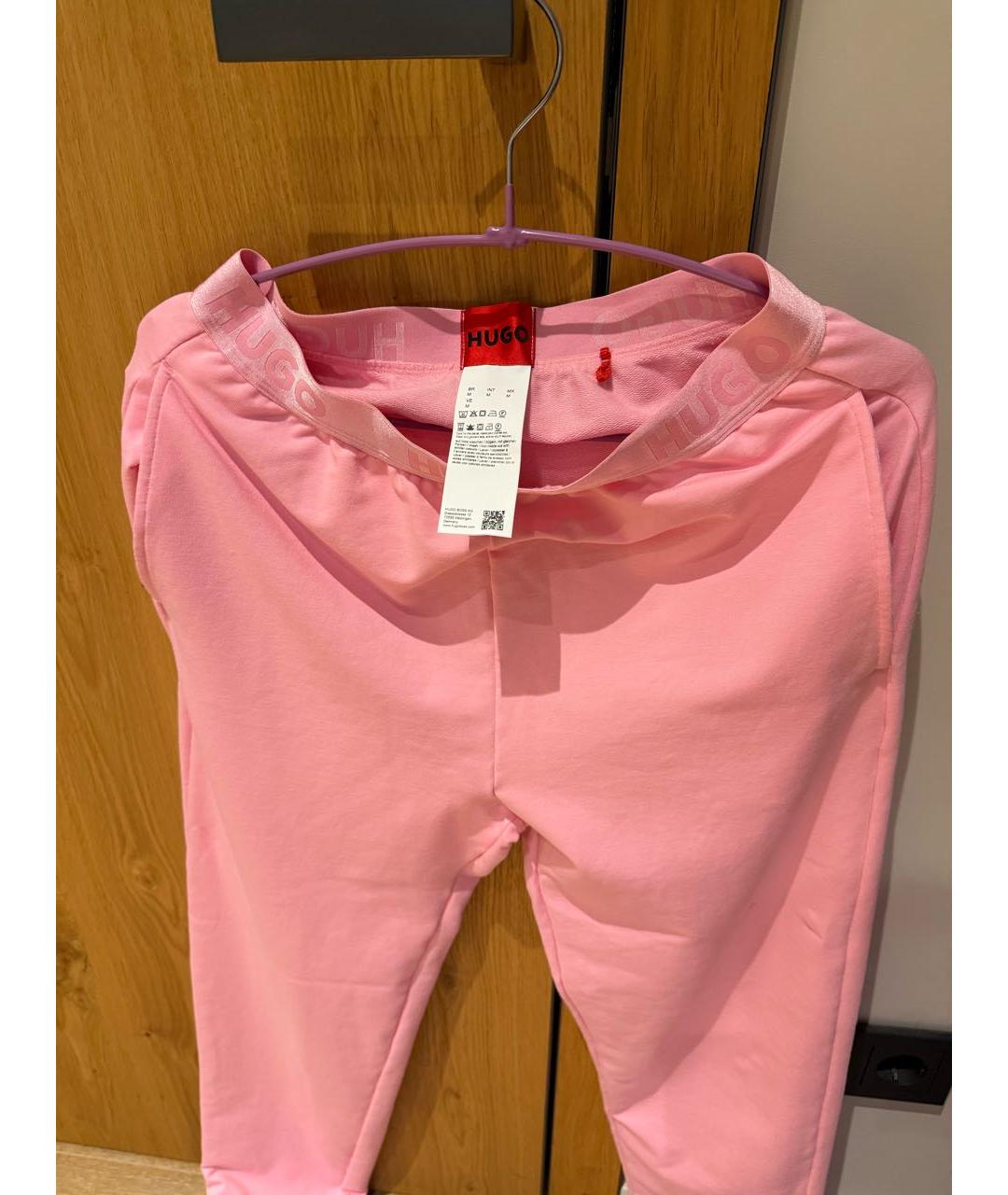 HUGO BOSS Розовые хлопковые спортивные брюки и шорты, фото 5