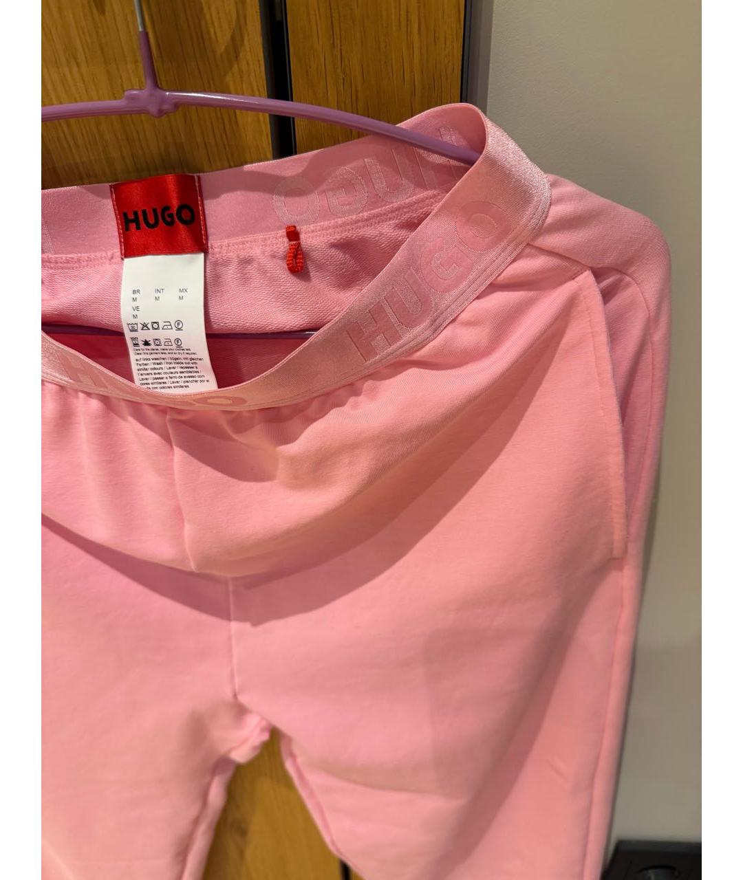 HUGO BOSS Розовые хлопковые спортивные брюки и шорты, фото 4