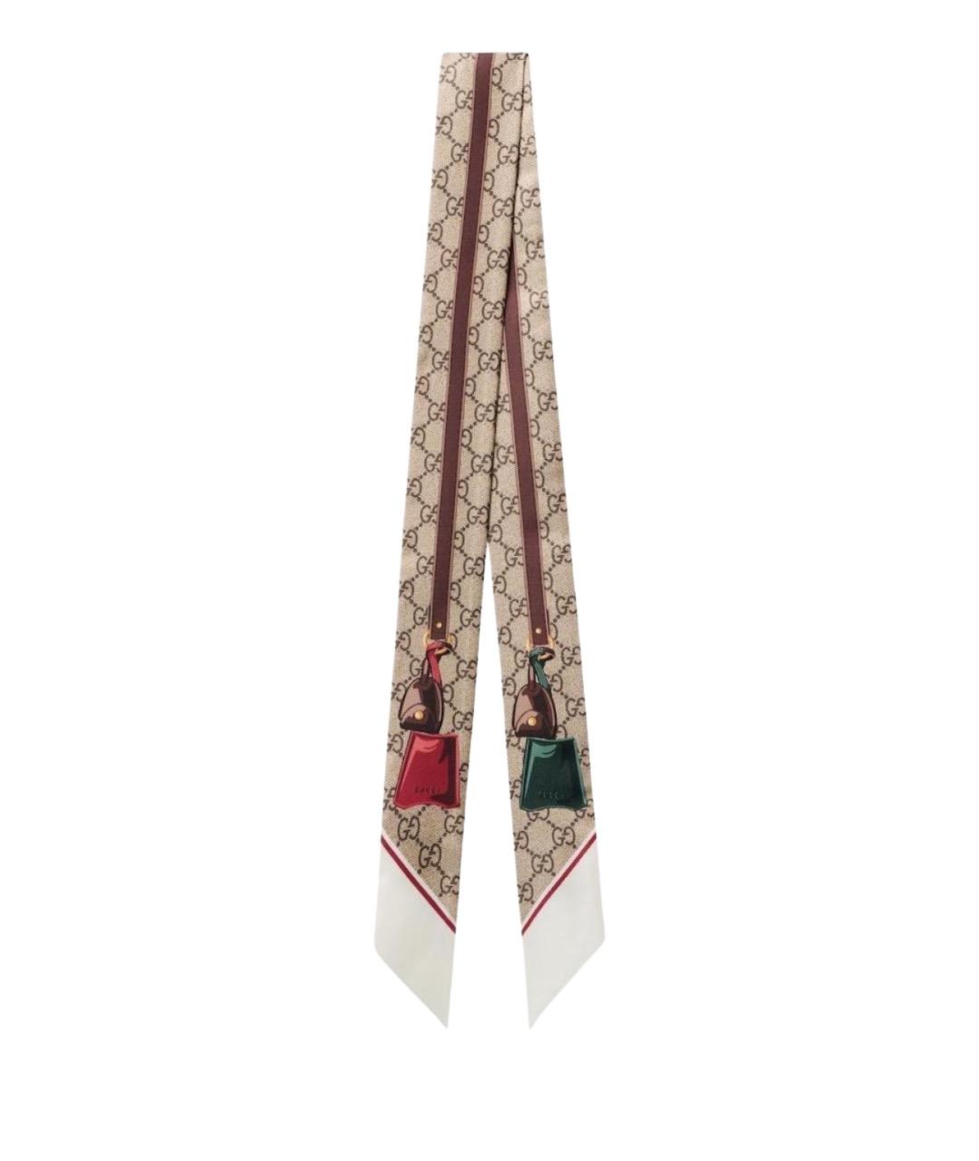 GUCCI Бежевый платок, фото 1